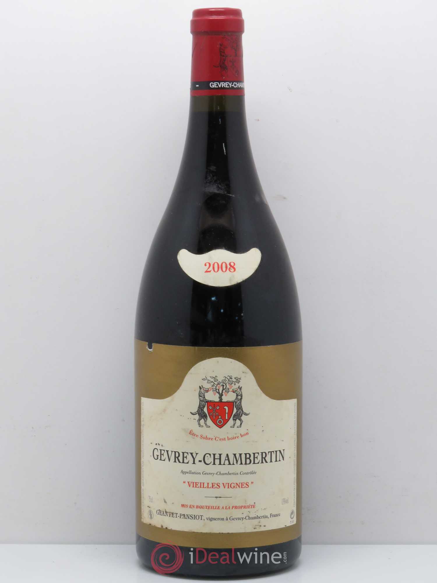 Gevrey-Chambertin Vieilles vignes Geantet-Pansiot 2008 - Lot de 1 magnum - 0