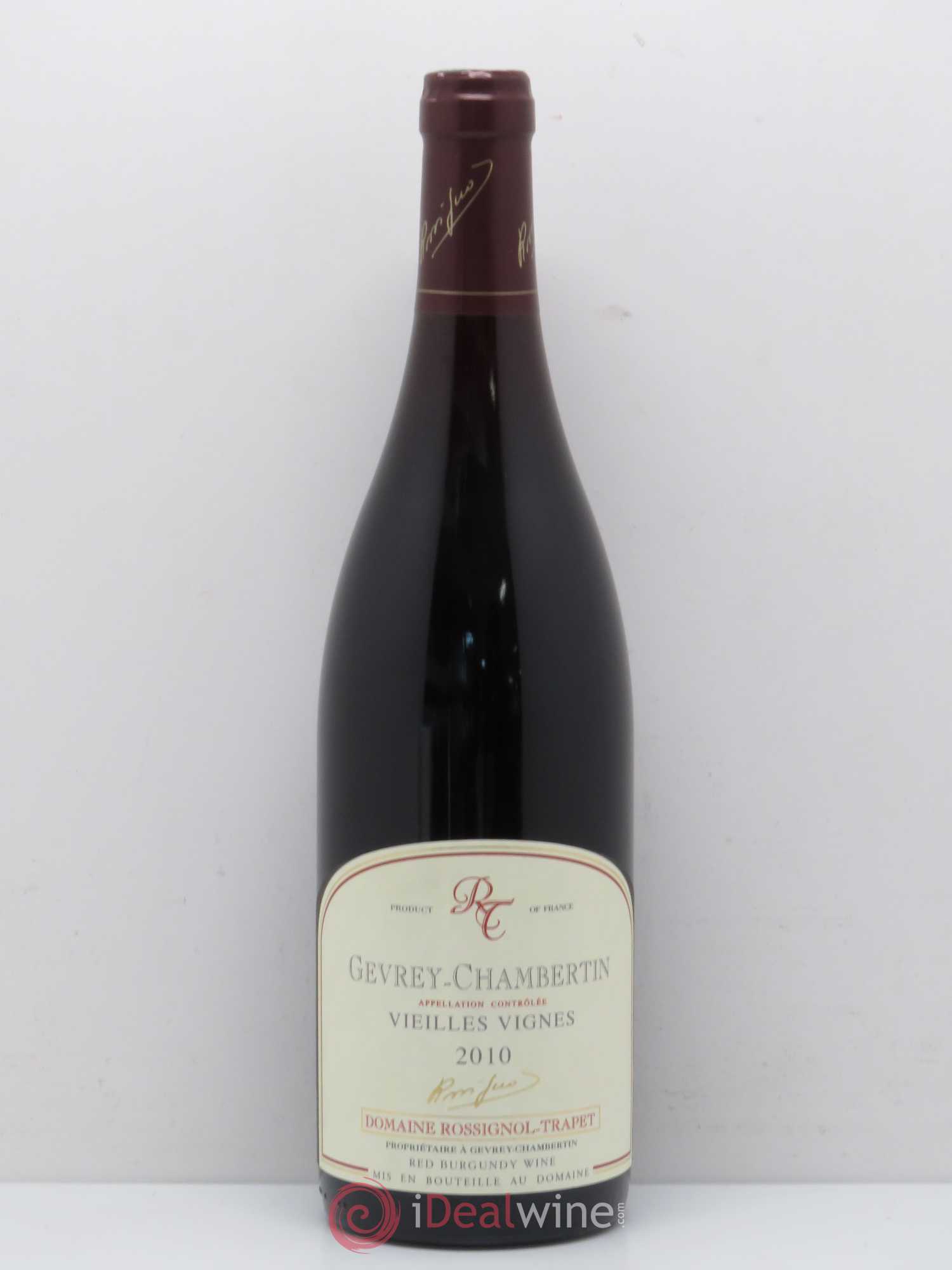 Gevrey-Chambertin Vieilles vignes Rossignol-Trapet (Domaine) 2010 - Lot de 1 bouteille - 0