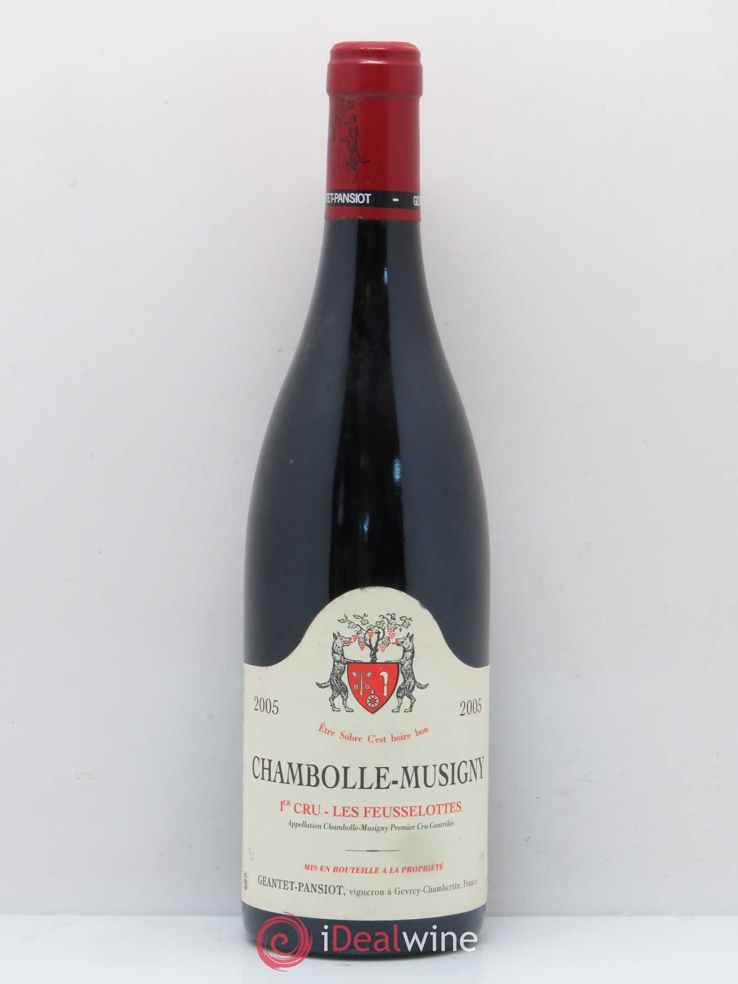 Chambolle-Musigny 1er Cru Les Feusselottes Geantet-Pansiot 2005 - Lot de 1 bouteille - 0