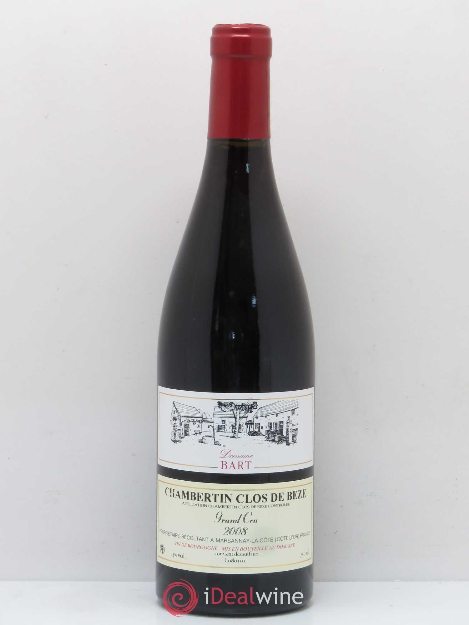 Chambertin Clos de Bèze Grand Cru Bart 2008 - Lot de 1 bouteille - 0