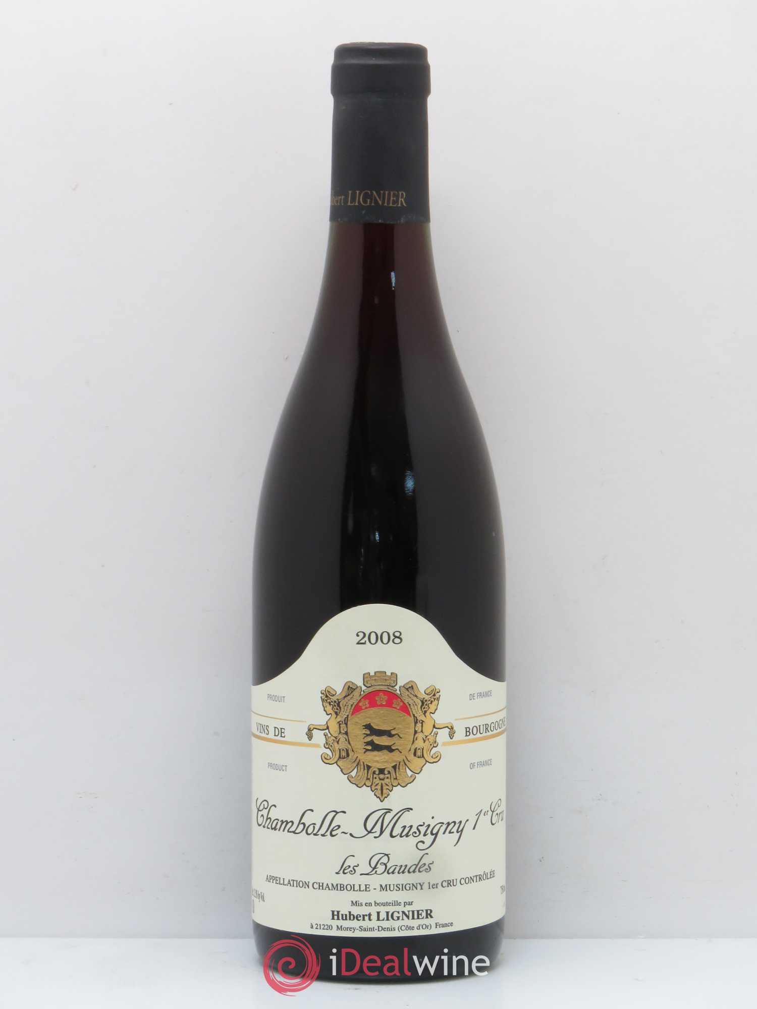 Chambolle-Musigny 1er Cru Les Baudes Hubert Lignier (Domaine) 2008 - Lot de 1 bouteille - 0