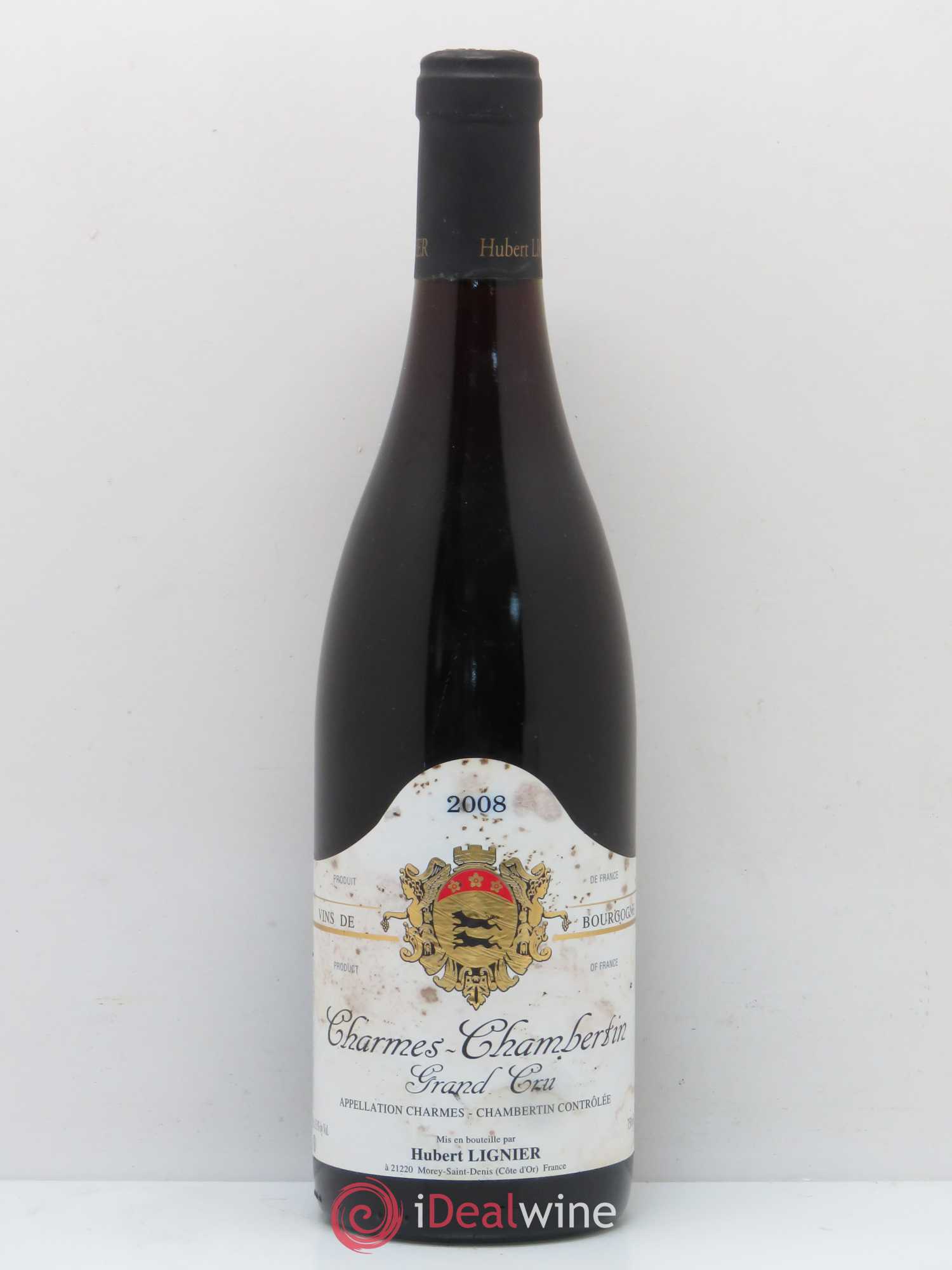 Charmes-Chambertin Grand Cru Hubert Lignier (Domaine) 2008 - Lot de 1 bouteille - 0