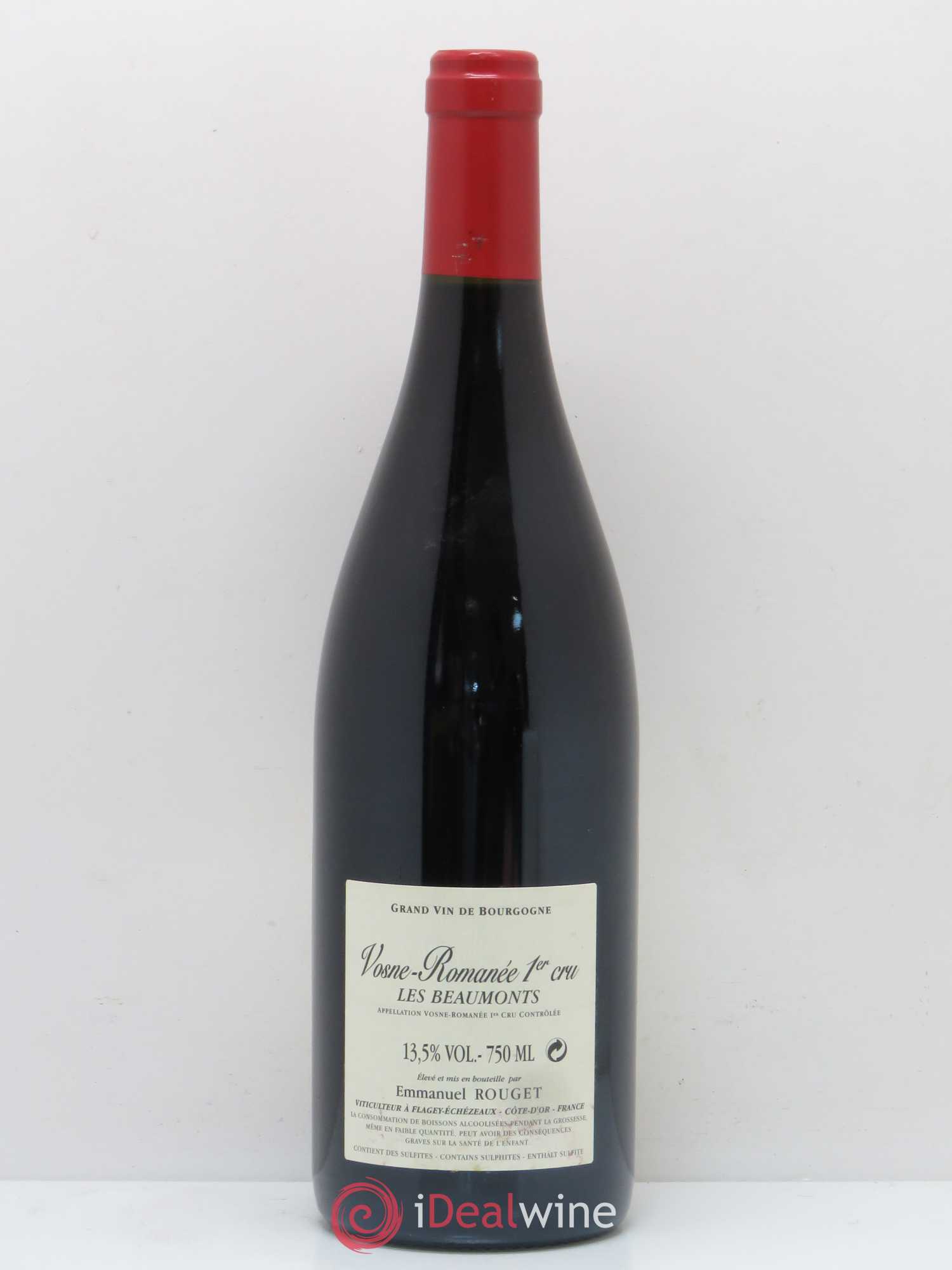 Vosne-Romanée 1er Cru Les Beaumonts Emmanuel Rouget 2008 - Lot de 1 bouteille - 1