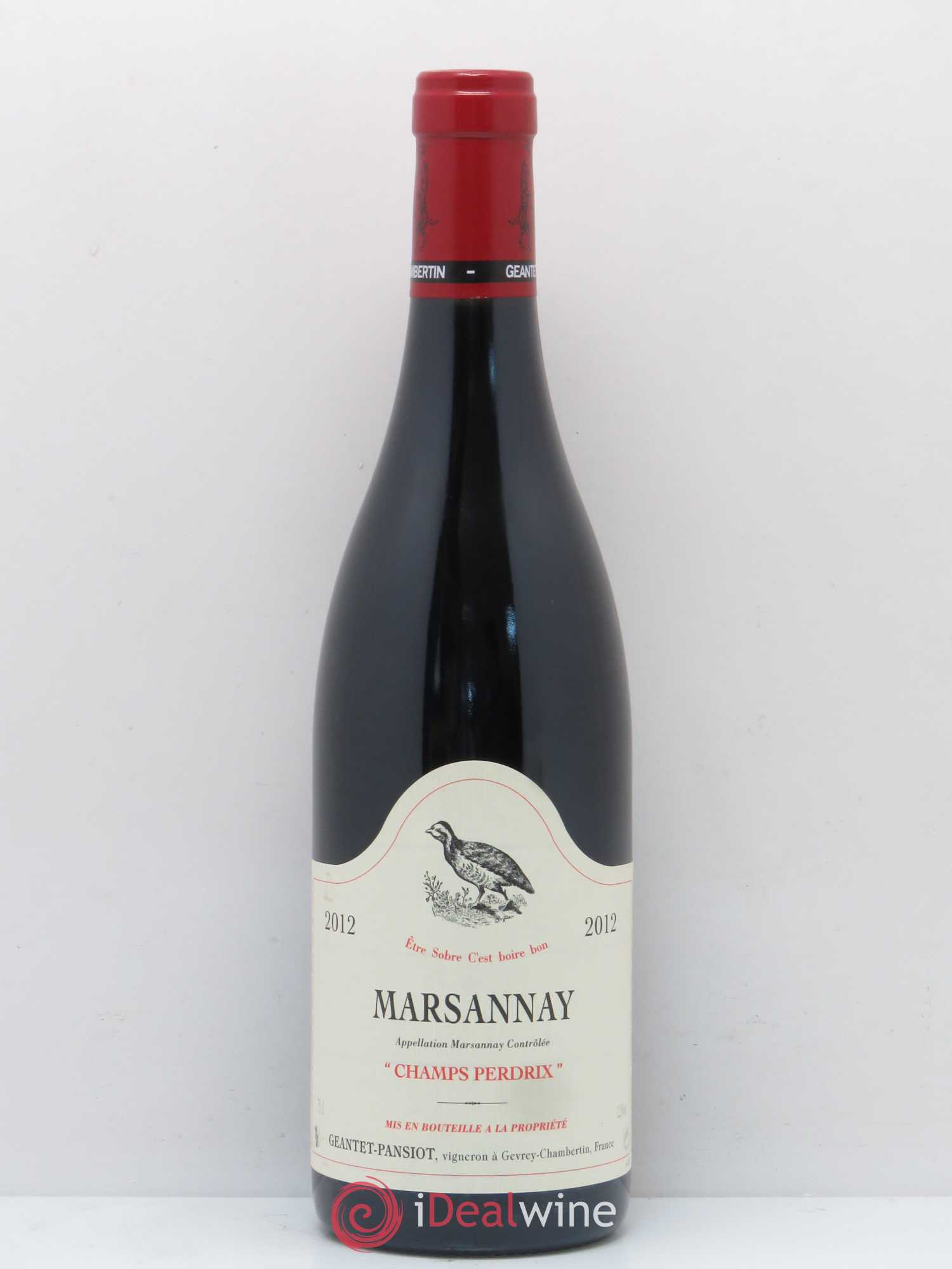 Marsannay Champs Perdrix Geantet-Pansiot 2012 - Lot de 1 bouteille - 0