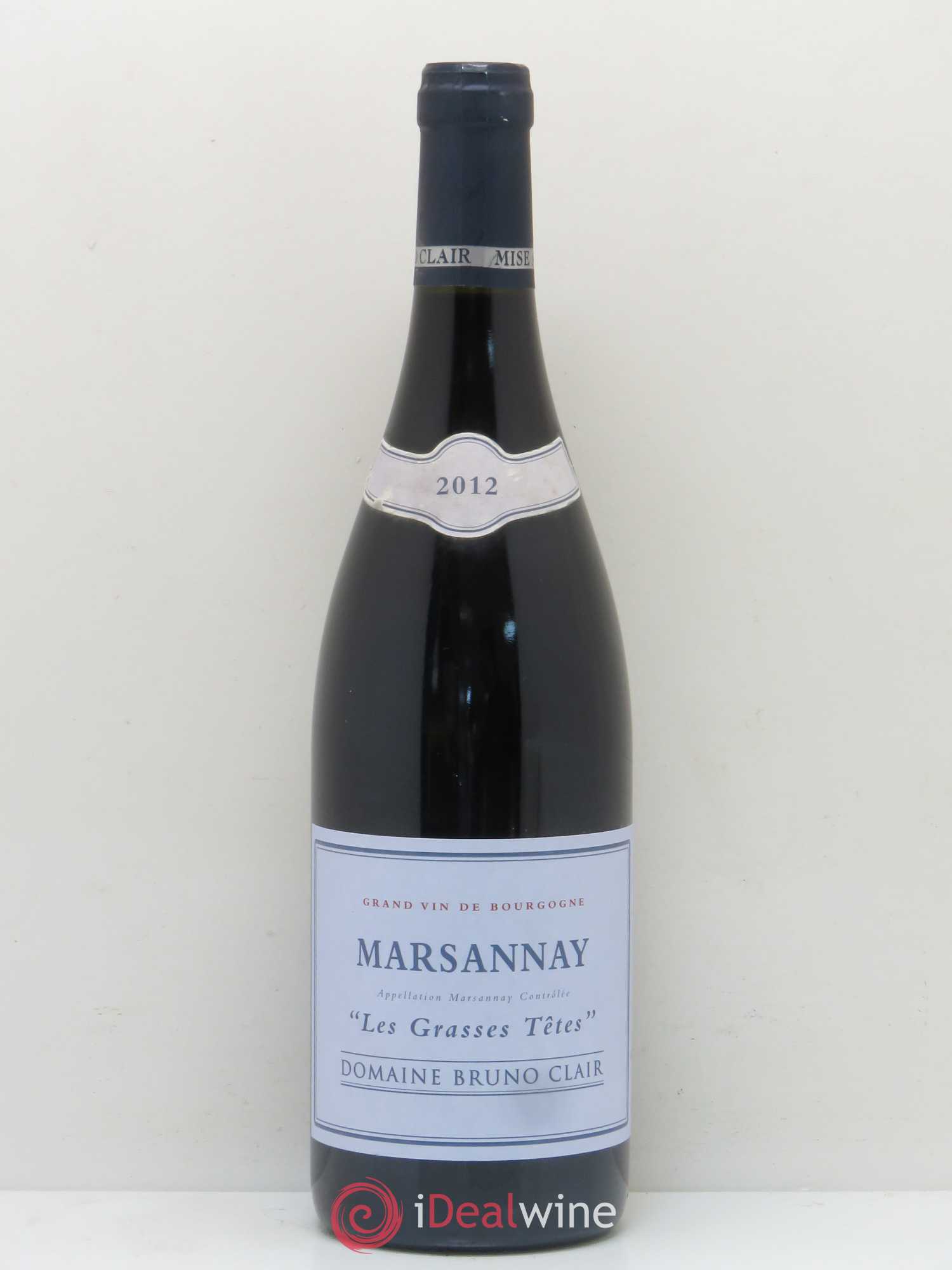 Marsannay Les Grasses Tetes Bruno Clair (Domaine) 2012 - Posten von 1 Flasche - 0