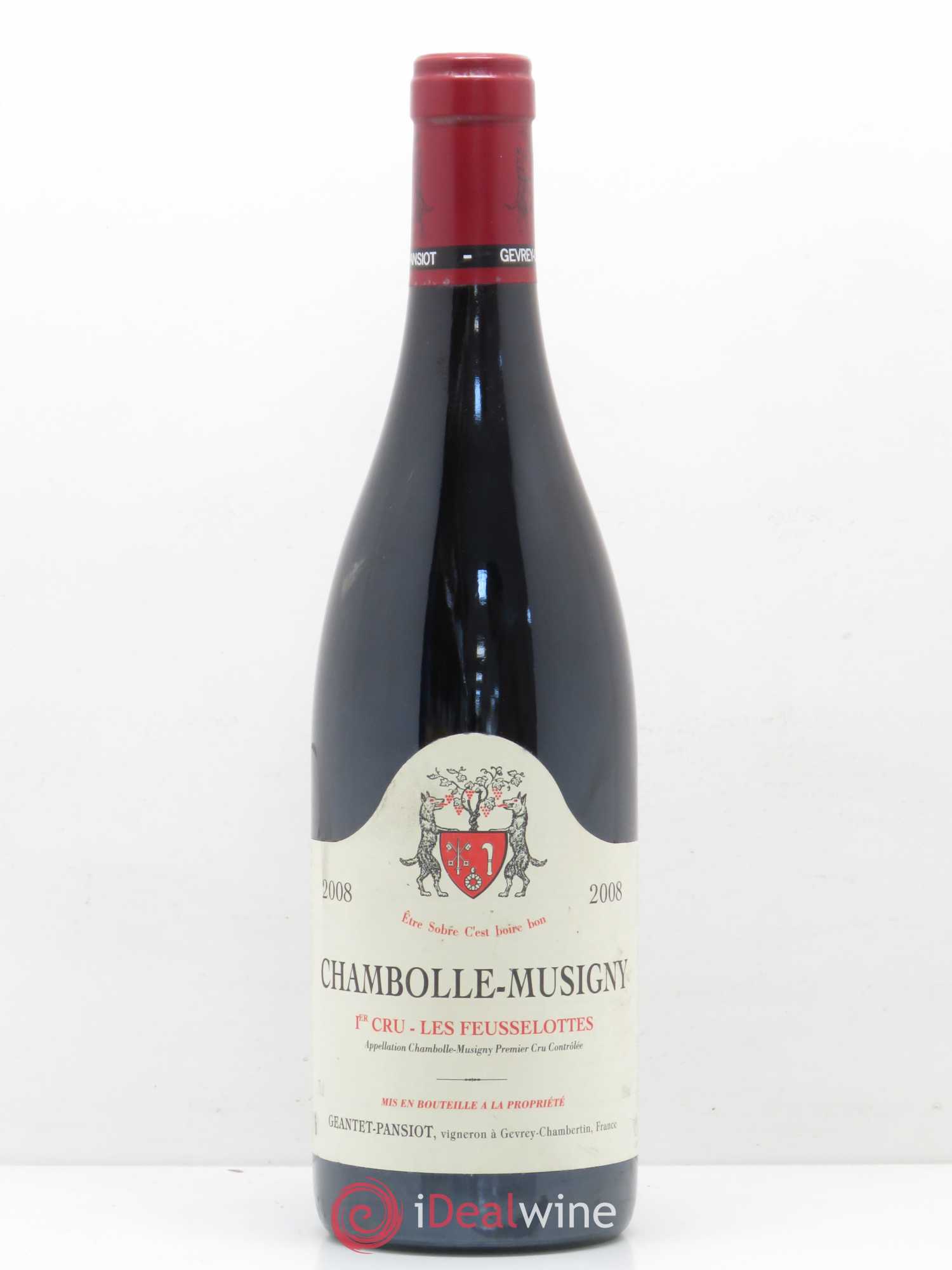 Chambolle-Musigny 1er Cru Les Feusselottes Geantet-Pansiot 2008 - Lot de 1 bouteille - 0