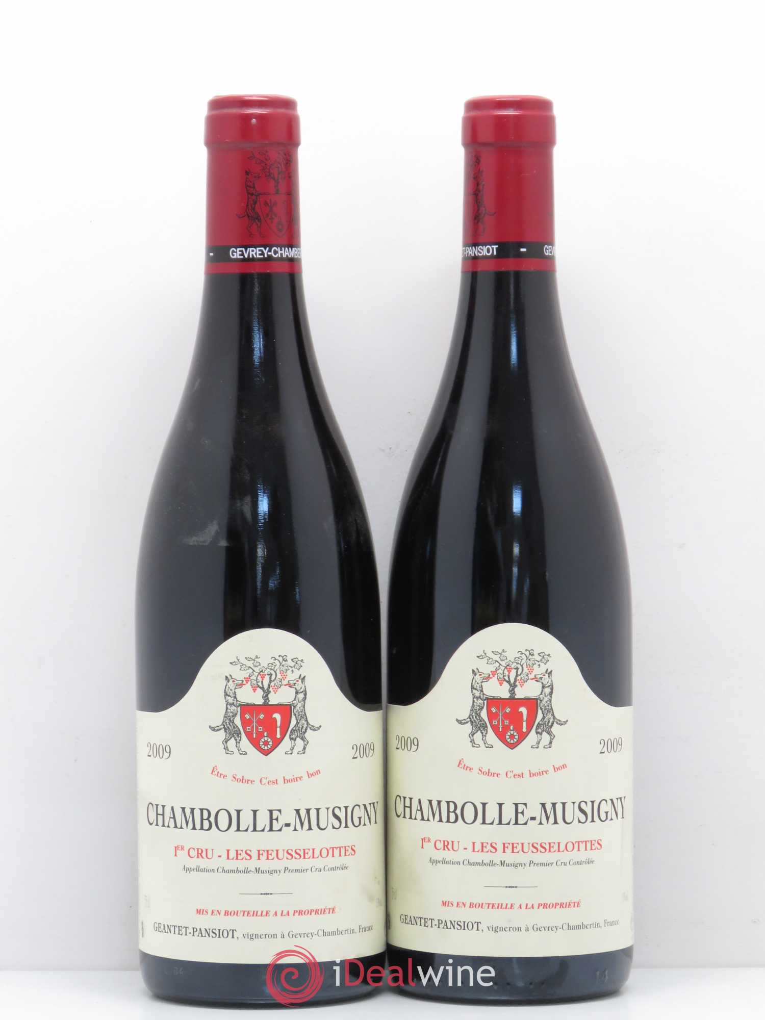 Chambolle-Musigny 1er Cru Les Feusselottes Geantet-Pansiot 2009 - Lot de 2 bouteilles - 0