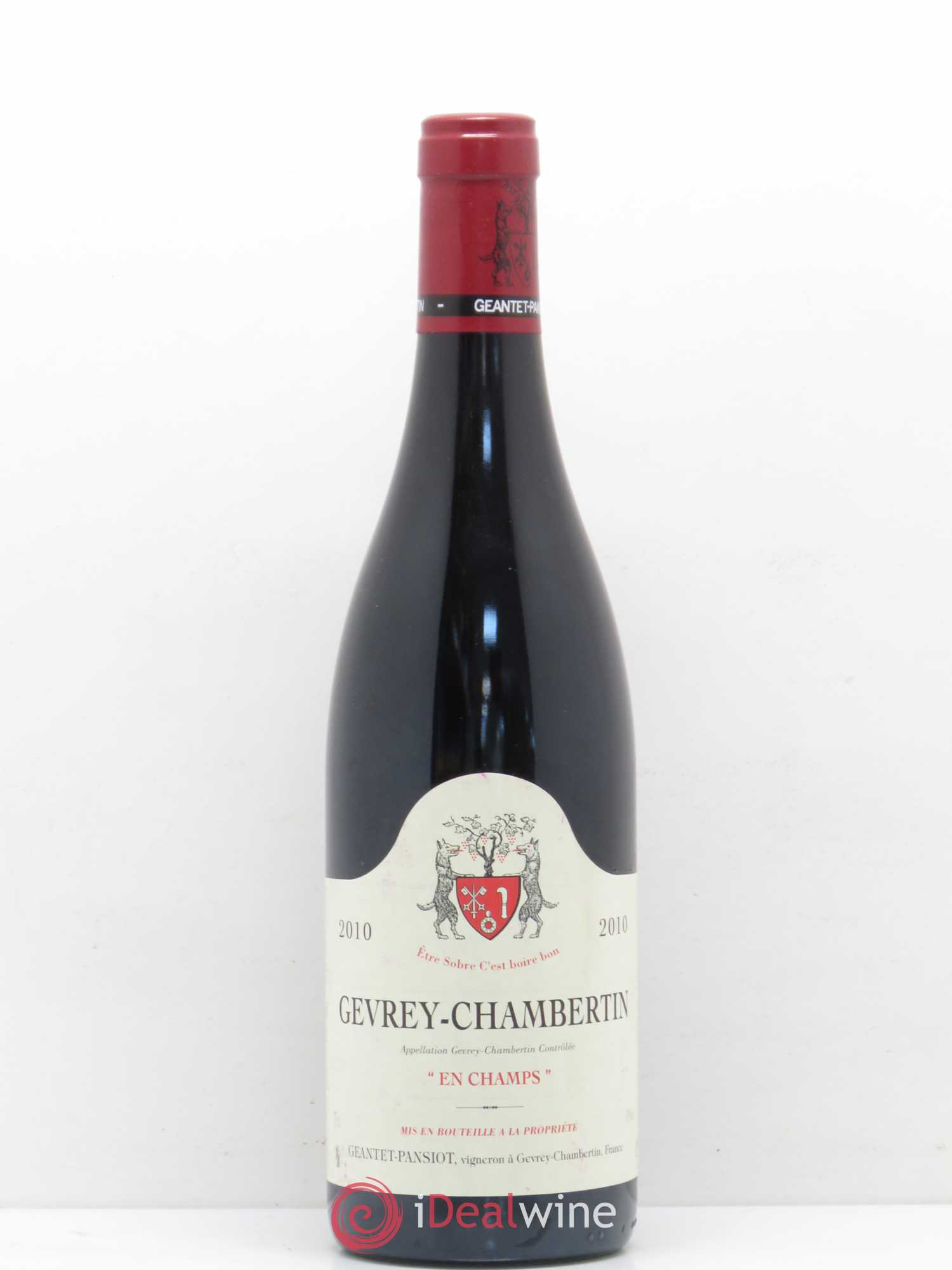 Gevrey-Chambertin En Champs Geantet-Pansiot 2010 - Lot de 1 bouteille - 0