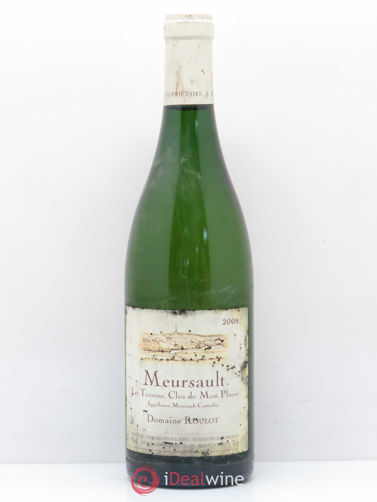Meursault Les Tessons Clos de Mon plaisir Roulot (Domaine) 2008 - Lot de 1 bouteille - 0
