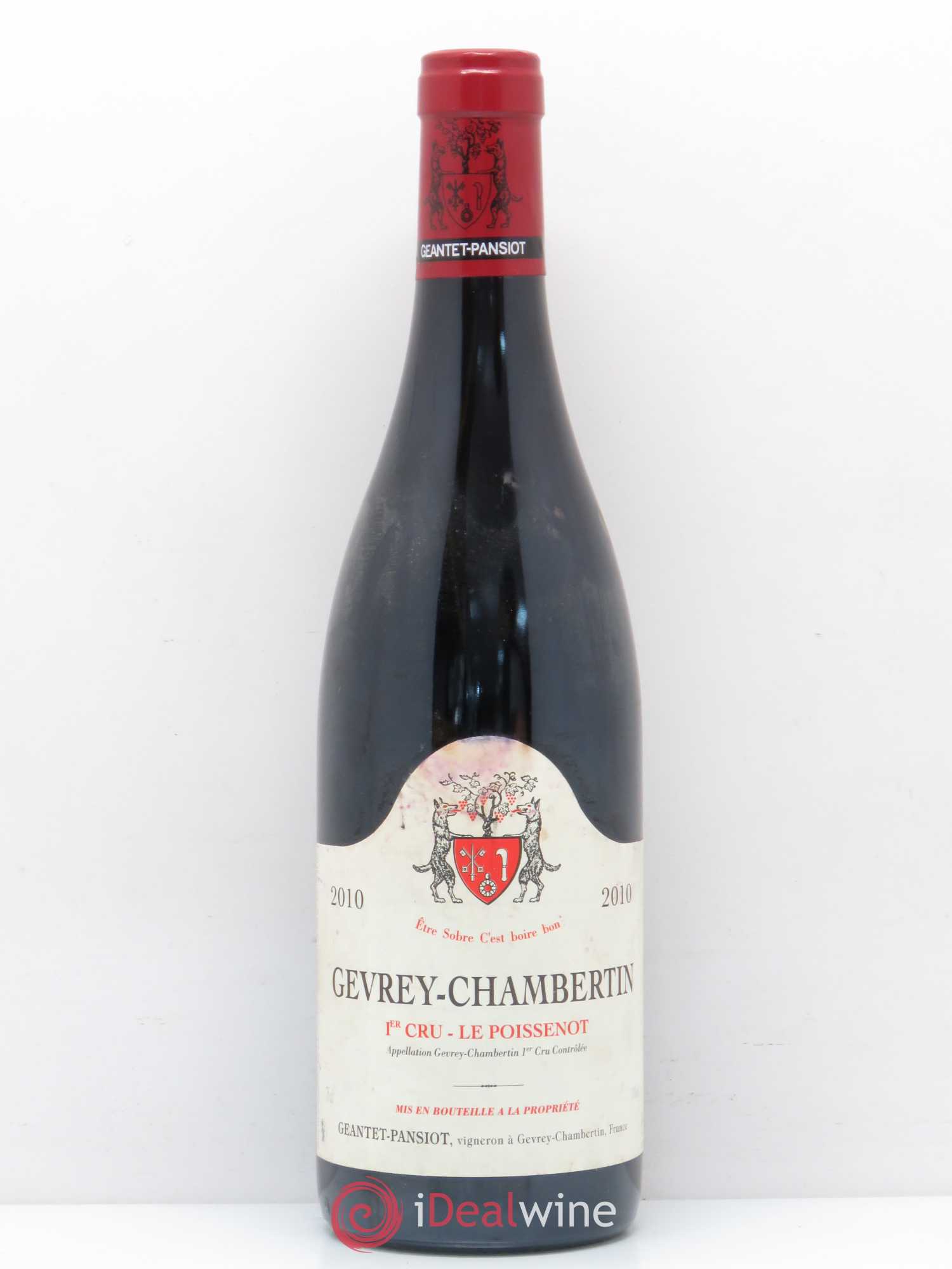 Gevrey-Chambertin 1er Cru Le Poissenot Geantet-Pansiot 2010 - Lot de 1 bouteille - 0