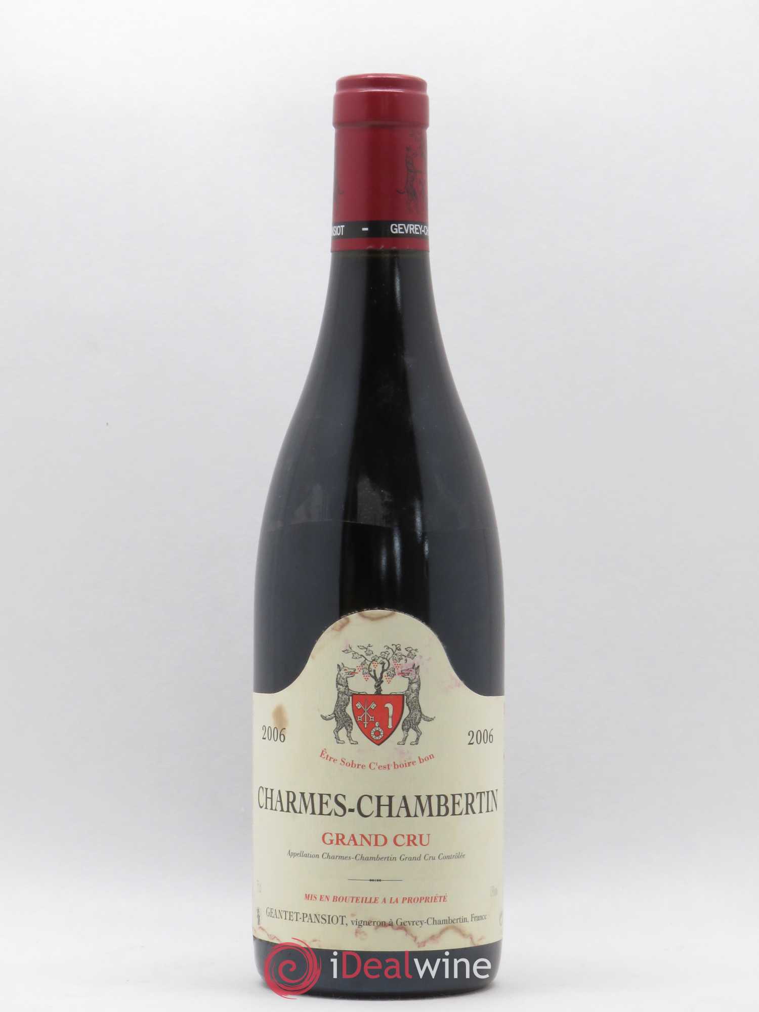 Charmes-Chambertin Grand Cru Geantet-Pansiot 2006 - Lot de 1 bouteille - 0