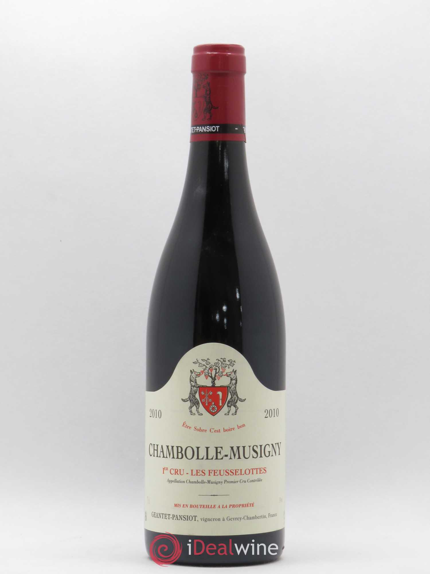 Chambolle-Musigny 1er Cru Les Feusselottes Geantet-Pansiot 2010 - Lot de 1 bouteille - 0