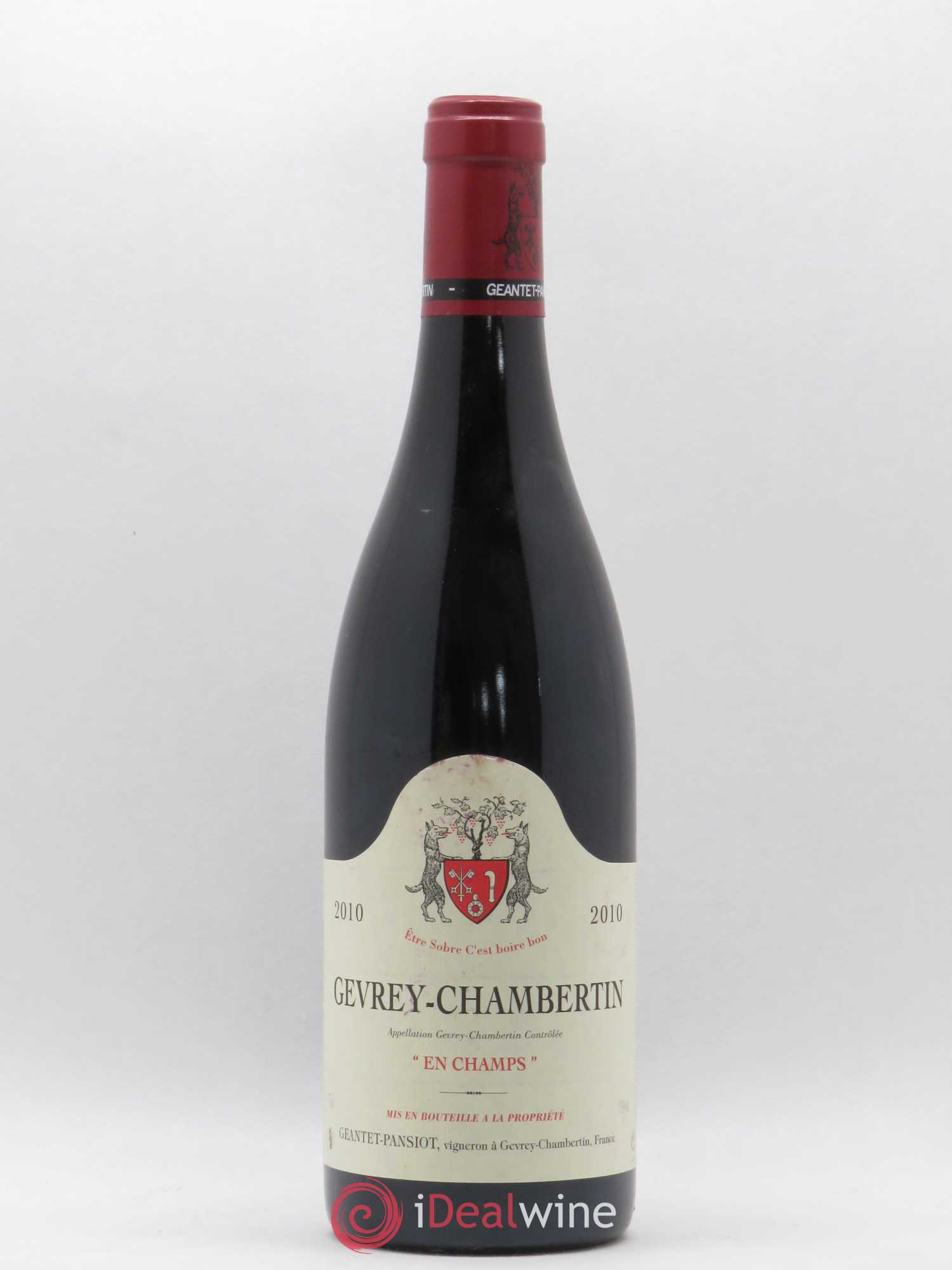 Gevrey-Chambertin En Champs Geantet-Pansiot 2010 - Lot de 1 bouteille - 0
