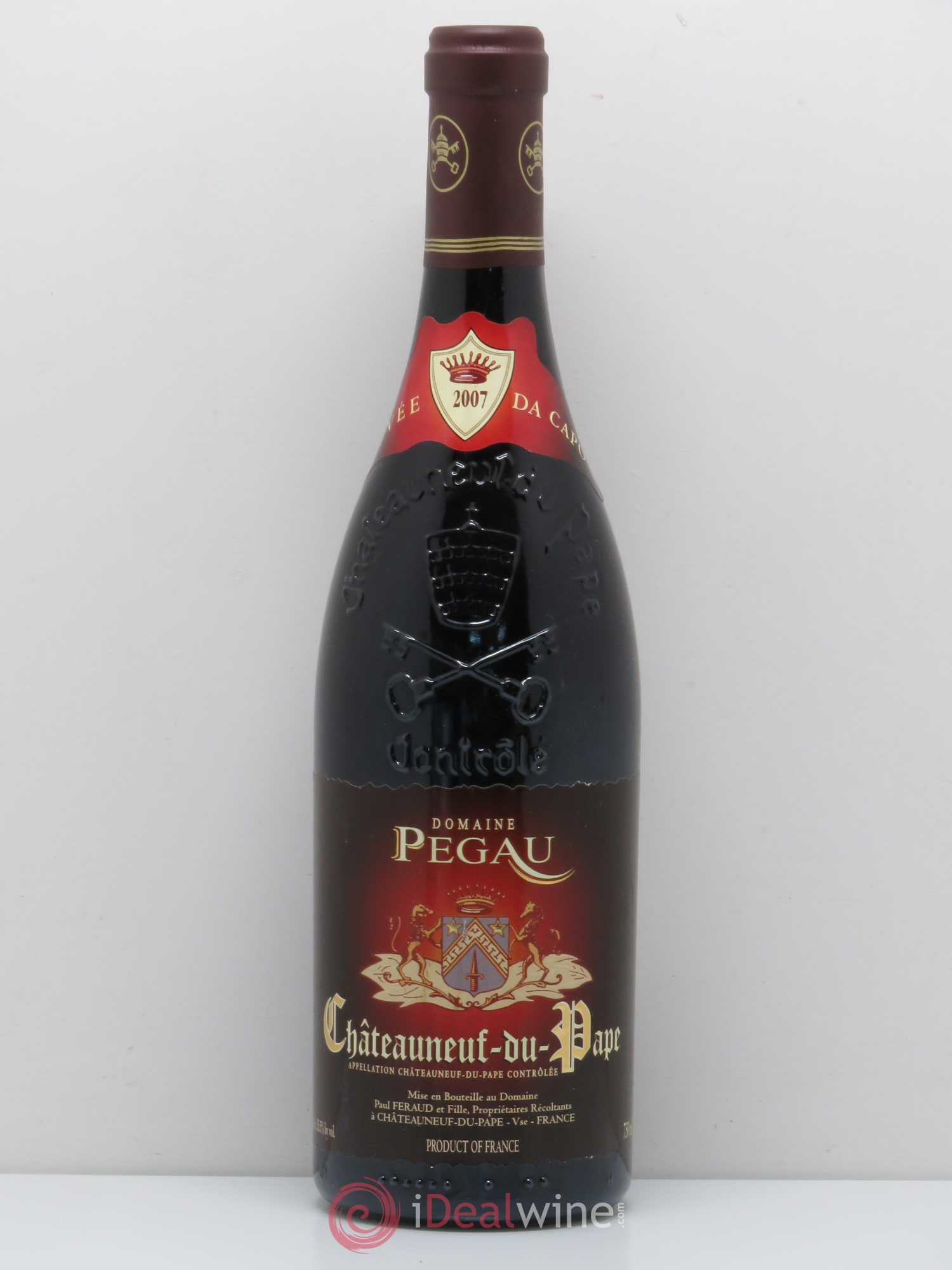 Châteauneuf-du-Pape Domaine du Pégau Cuvée Da Capo Paul et Laurence Féraud 2007 - Lot de 1 bouteille - 0