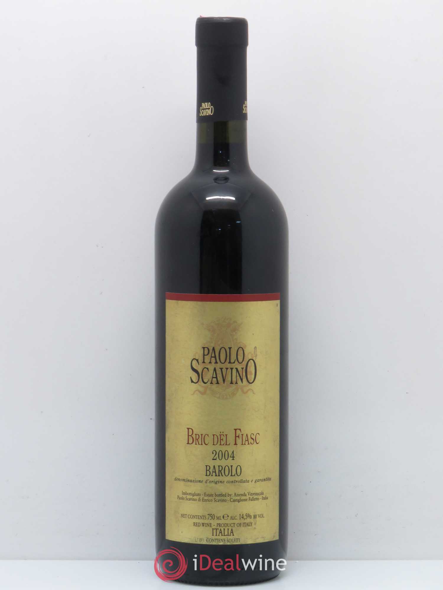 Barolo DOCG Bric del Fiasc Paolo Scavino 2004 - Lot de 1 bouteille - 0