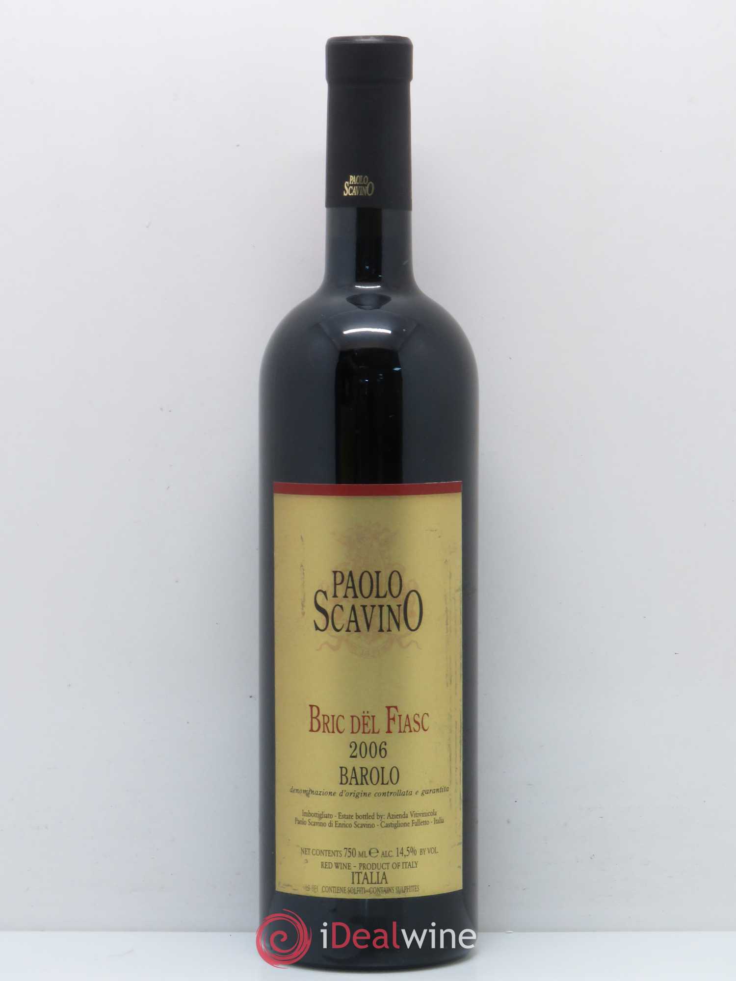 Barolo DOCG Bric del Fiasc Paolo Scavino 2006 - Lot de 1 bouteille - 0