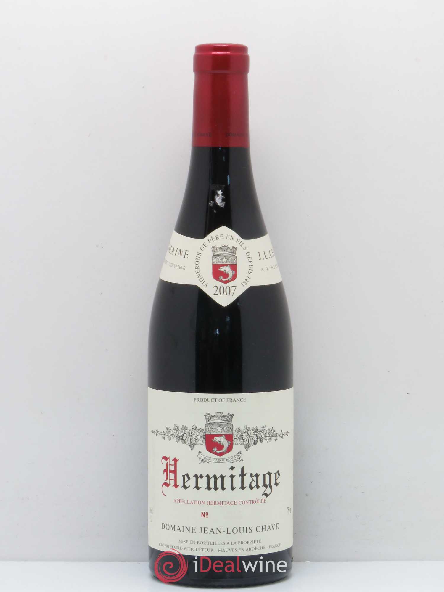 Hermitage Jean-Louis Chave 2007 - Lot de 1 bouteille - 0