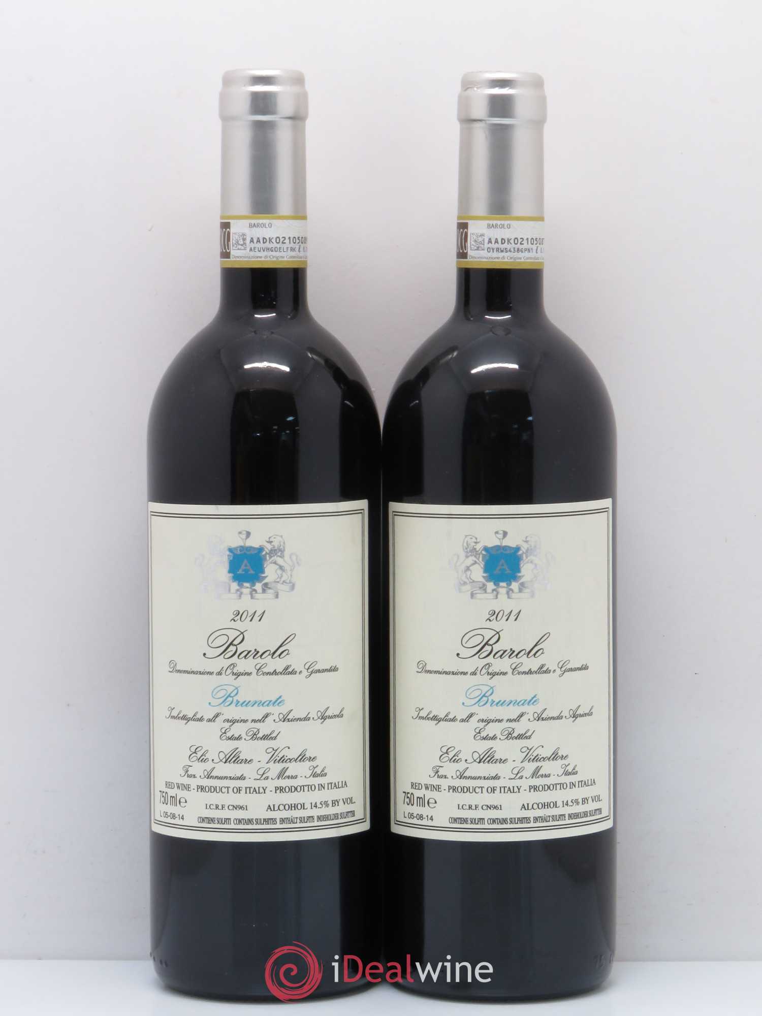Barolo DOCG Brunate Elio Altare 2011 - Lot de 2 bouteilles - 0