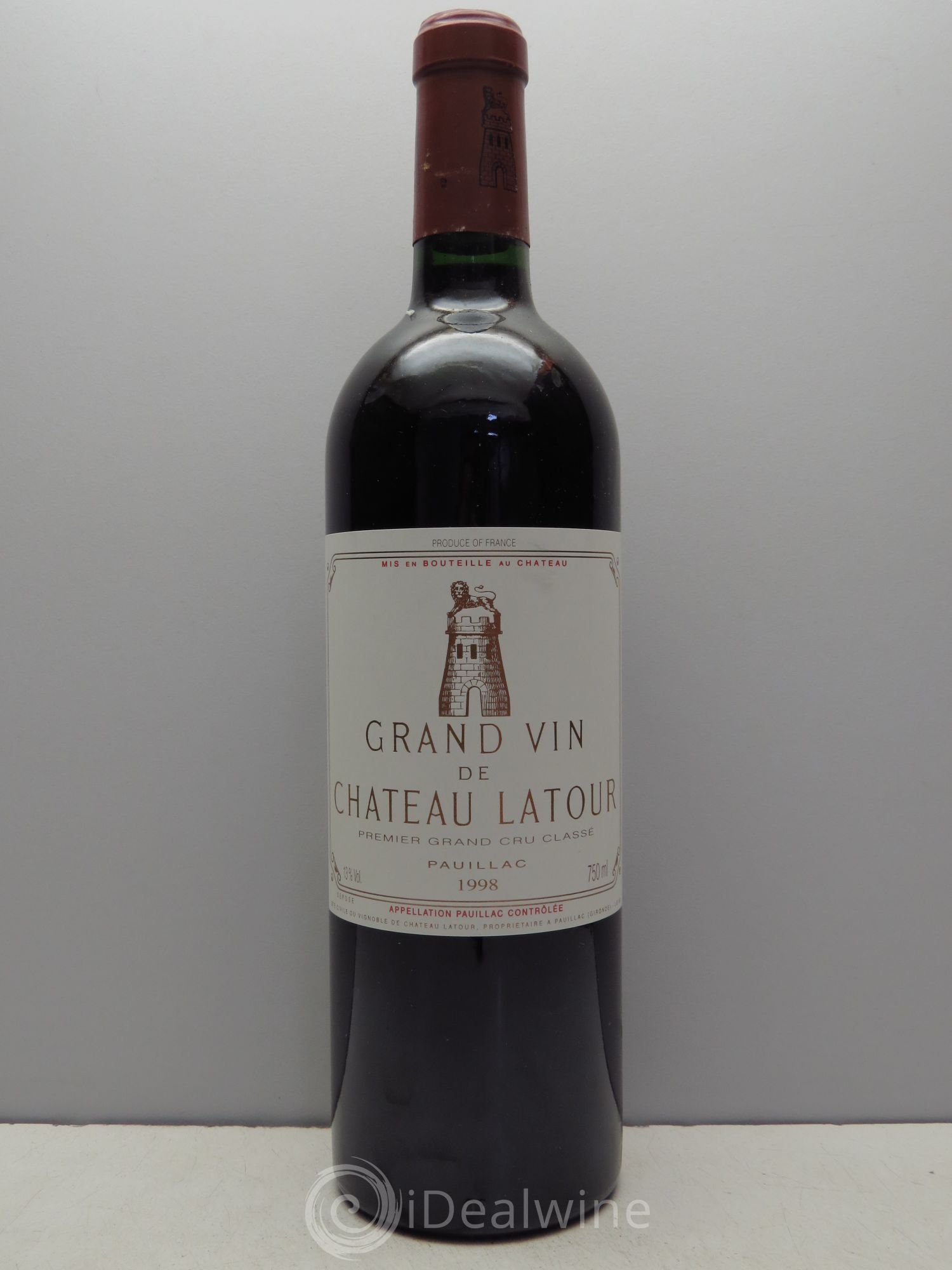 Château Latour 1er Grand Cru Classé 1998 - Lot de 1 bouteille - 0