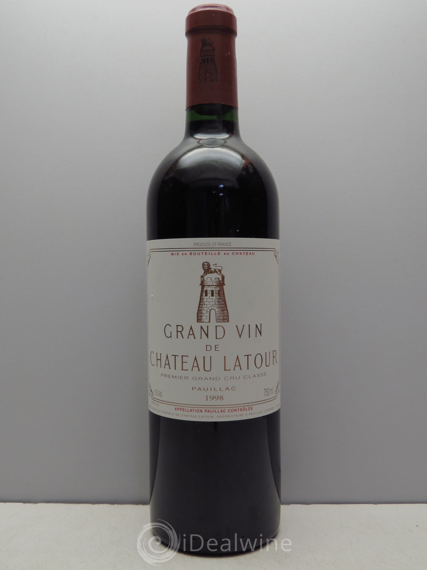 Château Latour 1er Grand Cru Classé 1998 - Lot de 1 bouteille - 0