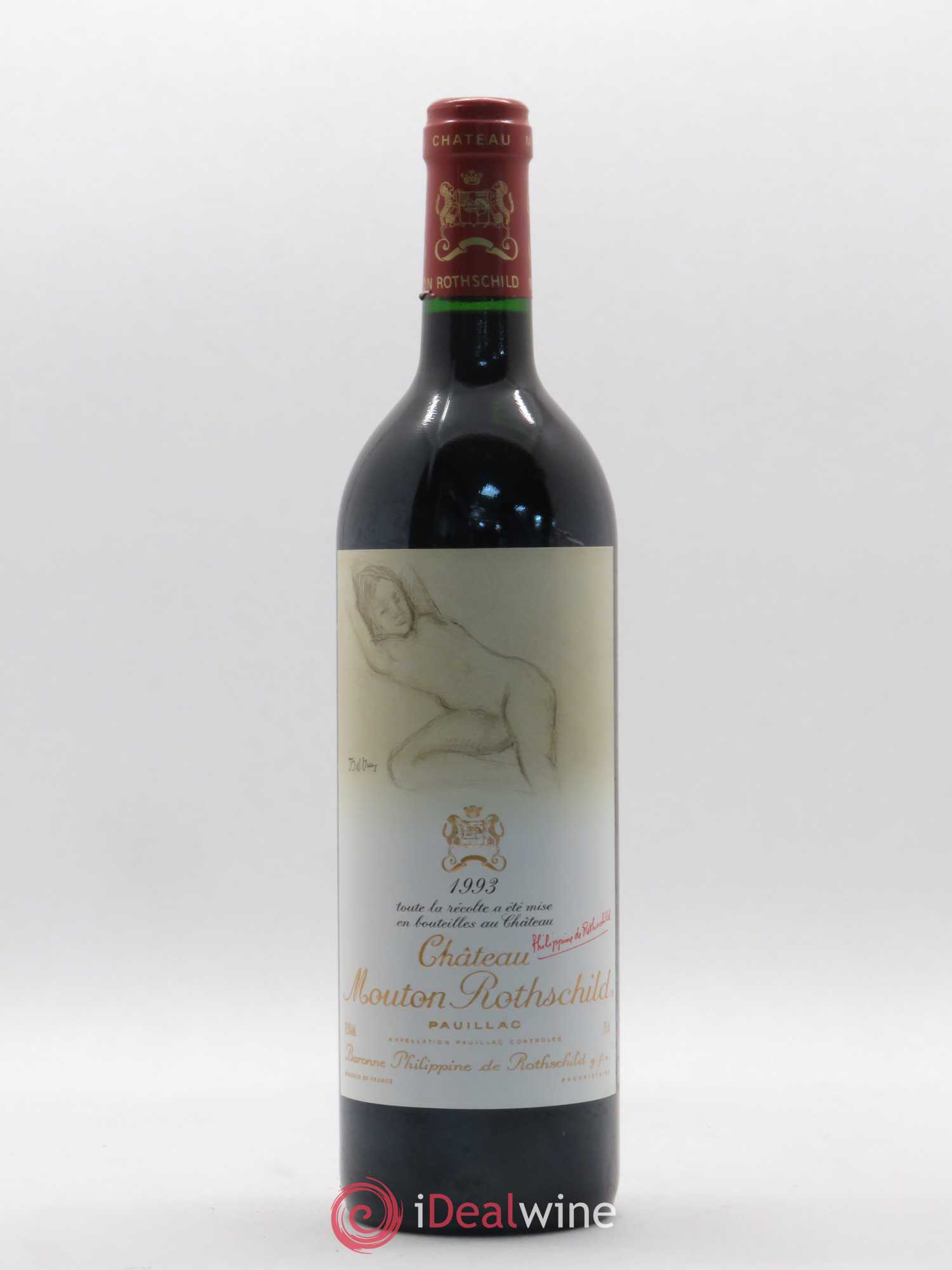 Château Mouton Rothschild 1er Grand Cru Classé 1993 - Lot de 1 bouteille - 0
