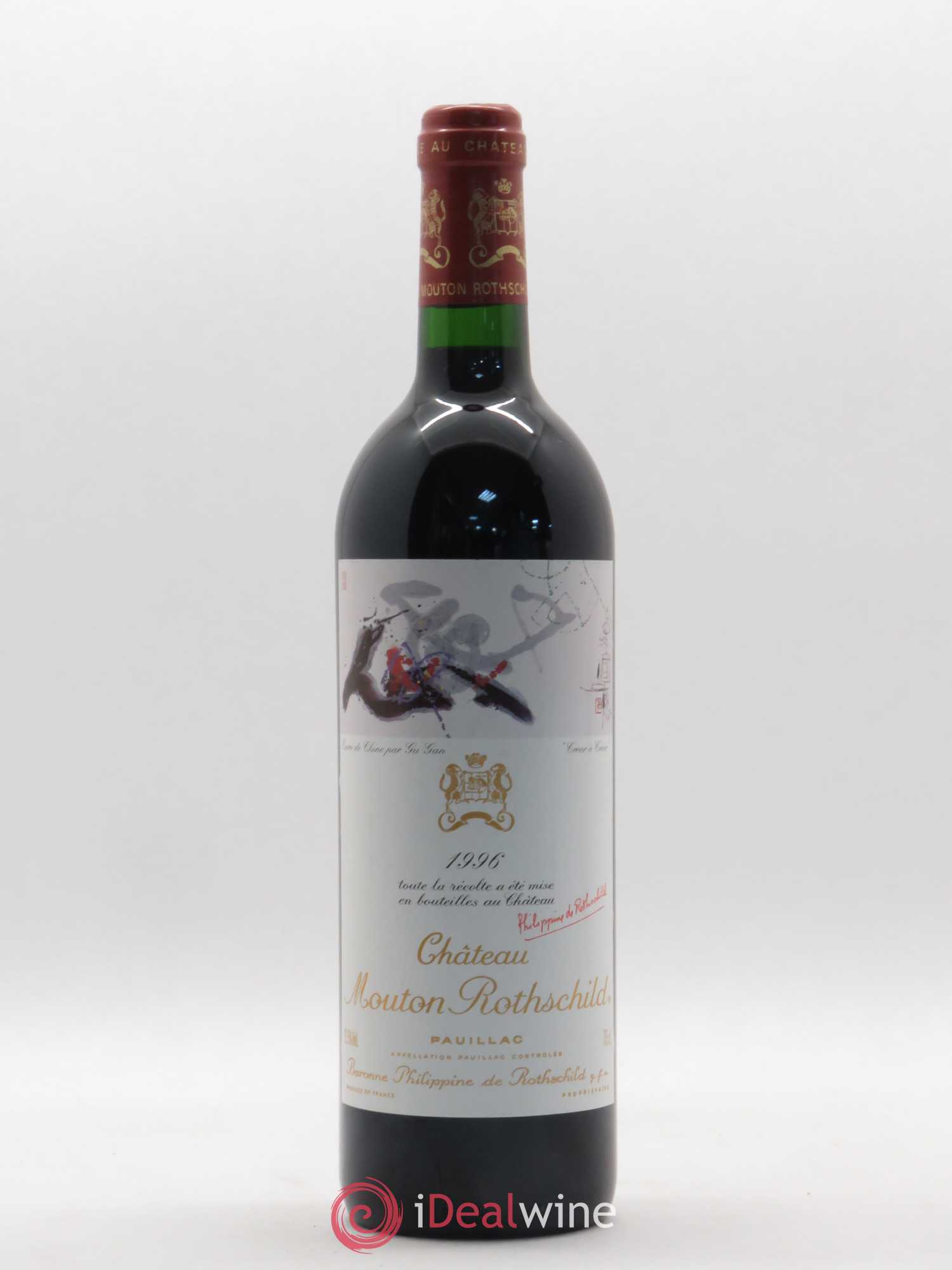 Château Mouton Rothschild 1er Grand Cru Classé 1996 - Lot de 1 bouteille - 0