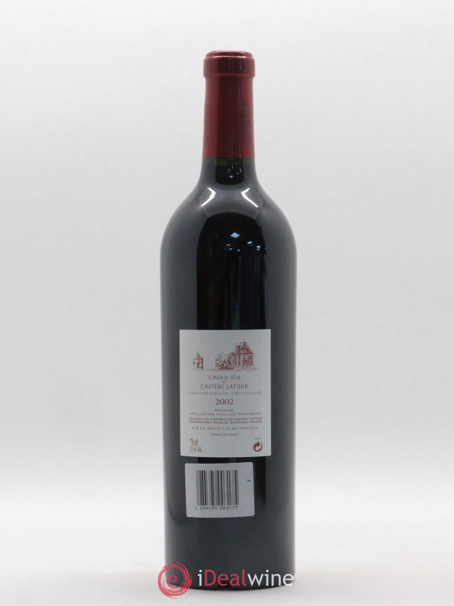Château Latour 1er Grand Cru Classé 2002 - Lot de 1 bouteille - 1