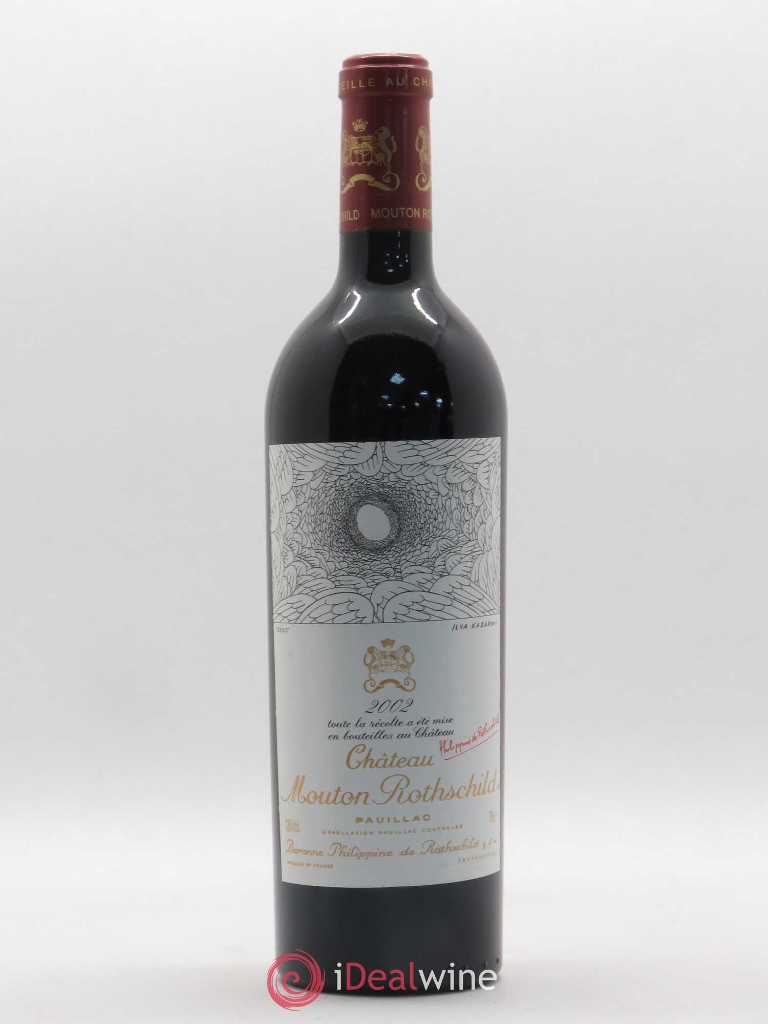 Château Mouton Rothschild 1er Grand Cru Classé 2002 - Lot de 1 bouteille - 0