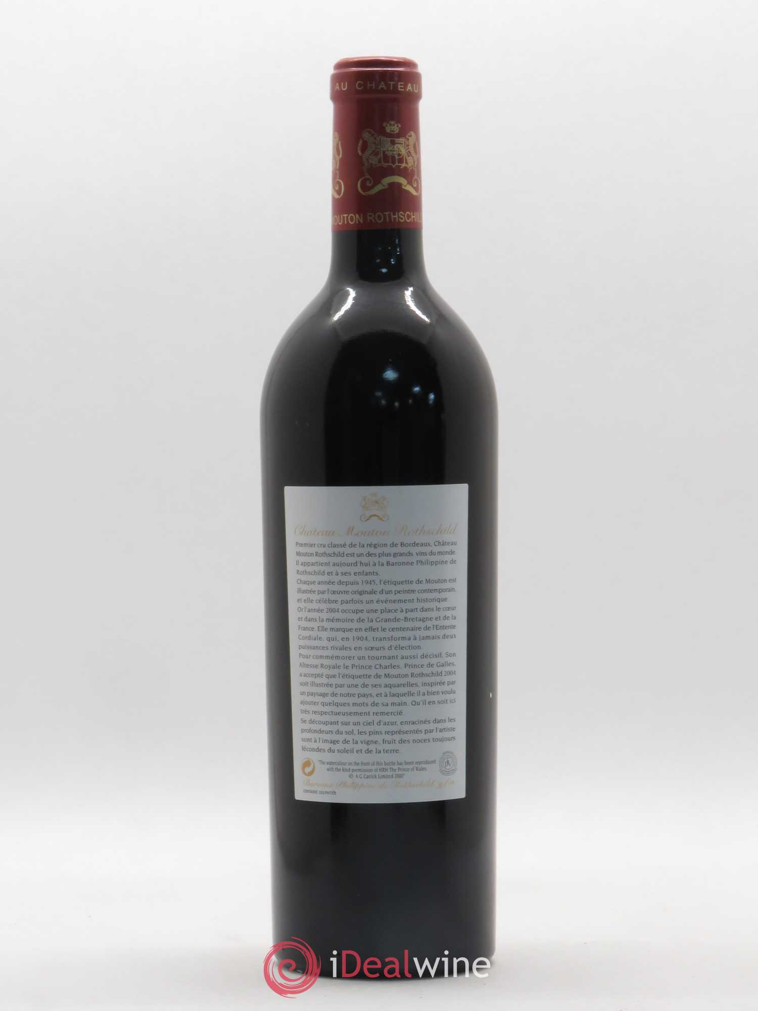 Château Mouton Rothschild 1er Grand Cru Classé 2004 - Lot de 1 bouteille - 1
