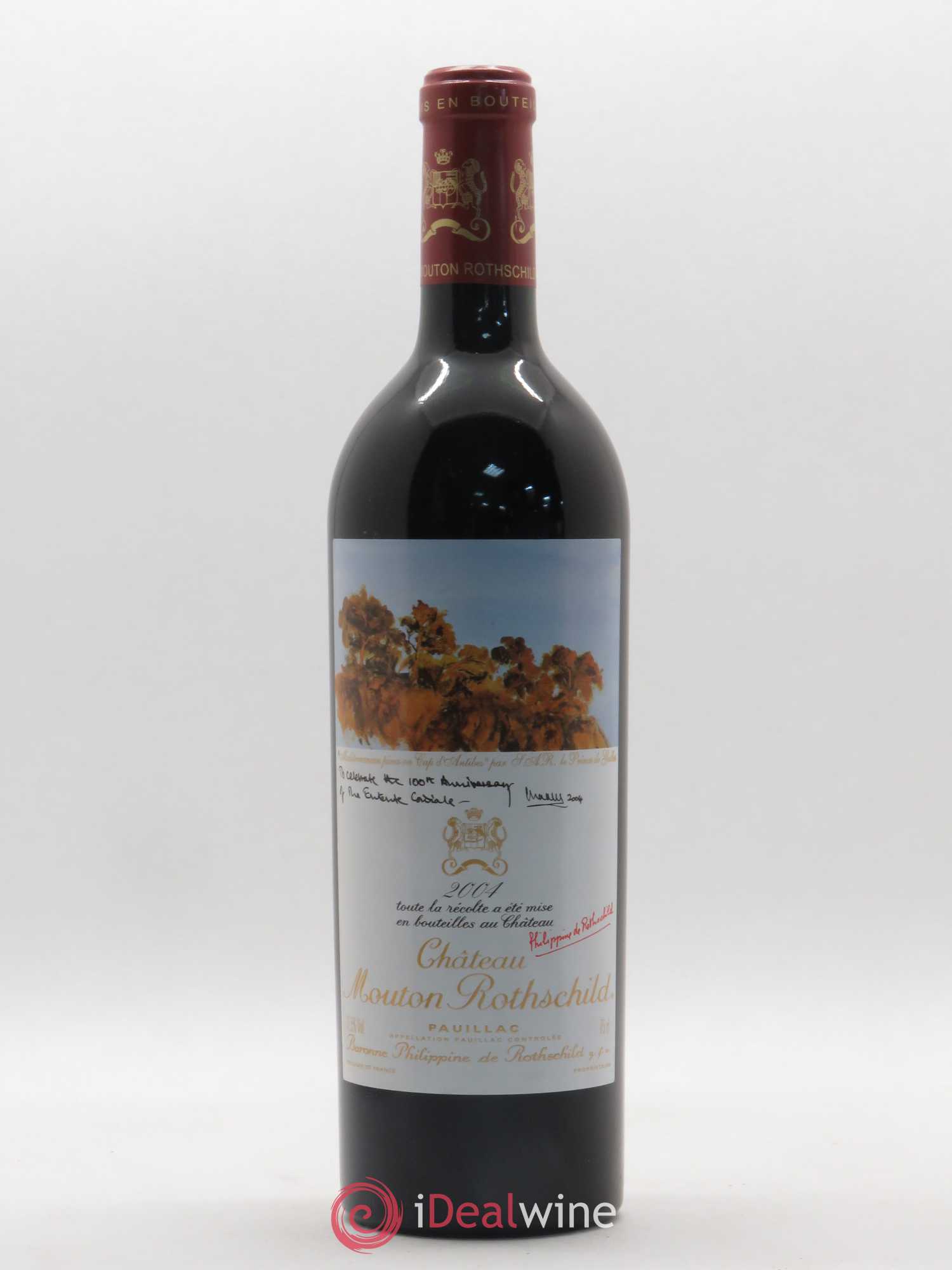 Château Mouton Rothschild 1er Grand Cru Classé 2004 - Lot de 1 bouteille - 0