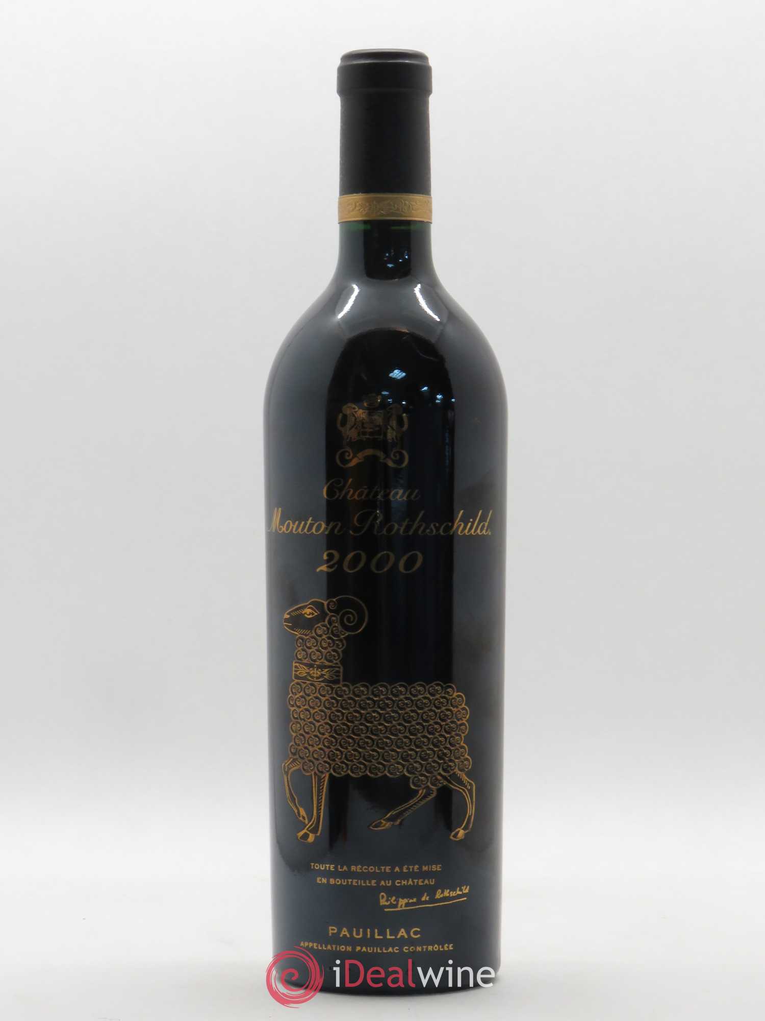 Château Mouton Rothschild 1er Grand Cru Classé 2000 - Lot de 1 bouteille - 0