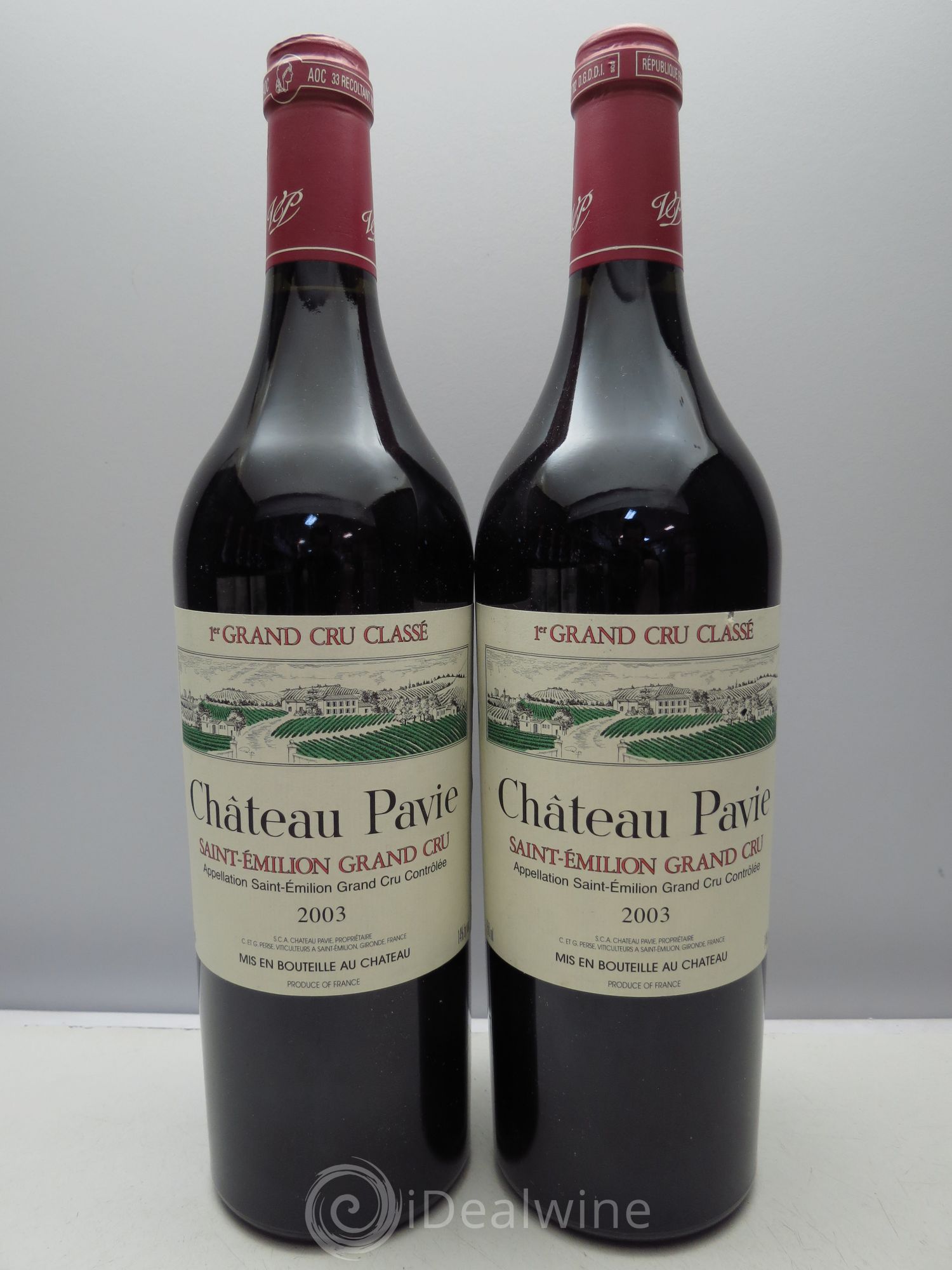 Château Pavie 1er Grand Cru Classé A 2003 - Lot de 6 bouteilles - 1