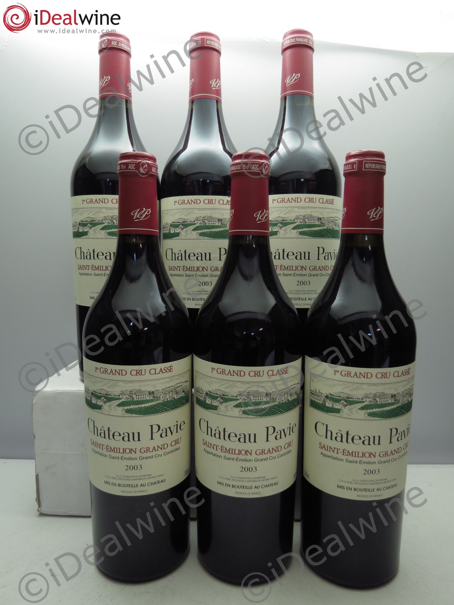 Château Pavie 1er Grand Cru Classé A 2003 - Lot de 6 bouteilles - 0