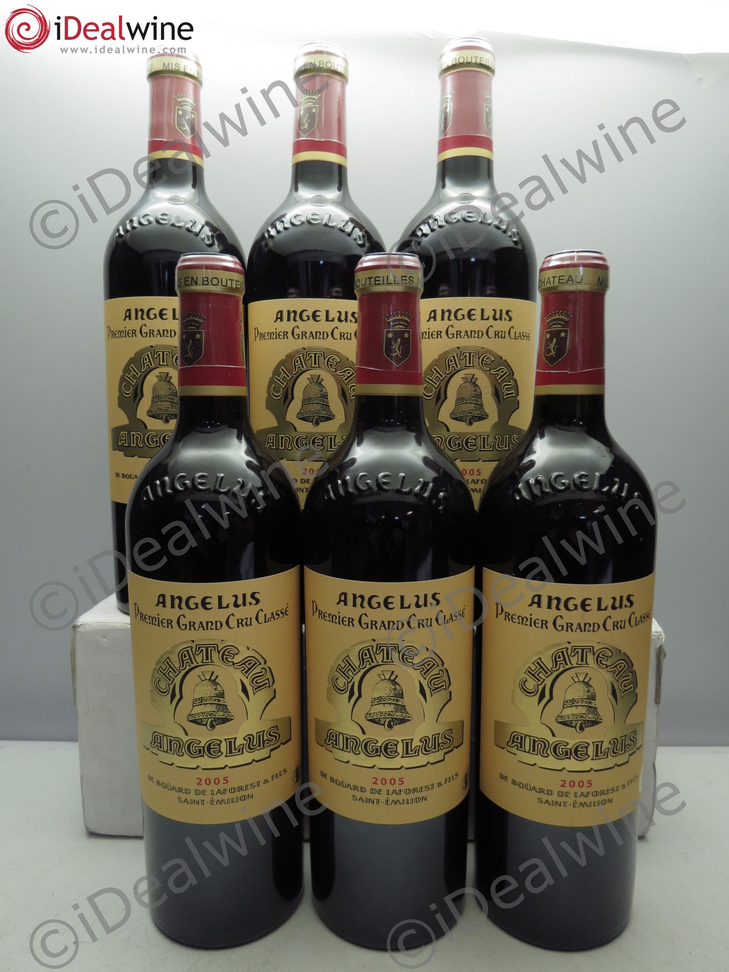 Château Angélus 1er Grand Cru Classé A 2005 - Lot de 6 bouteilles - 0