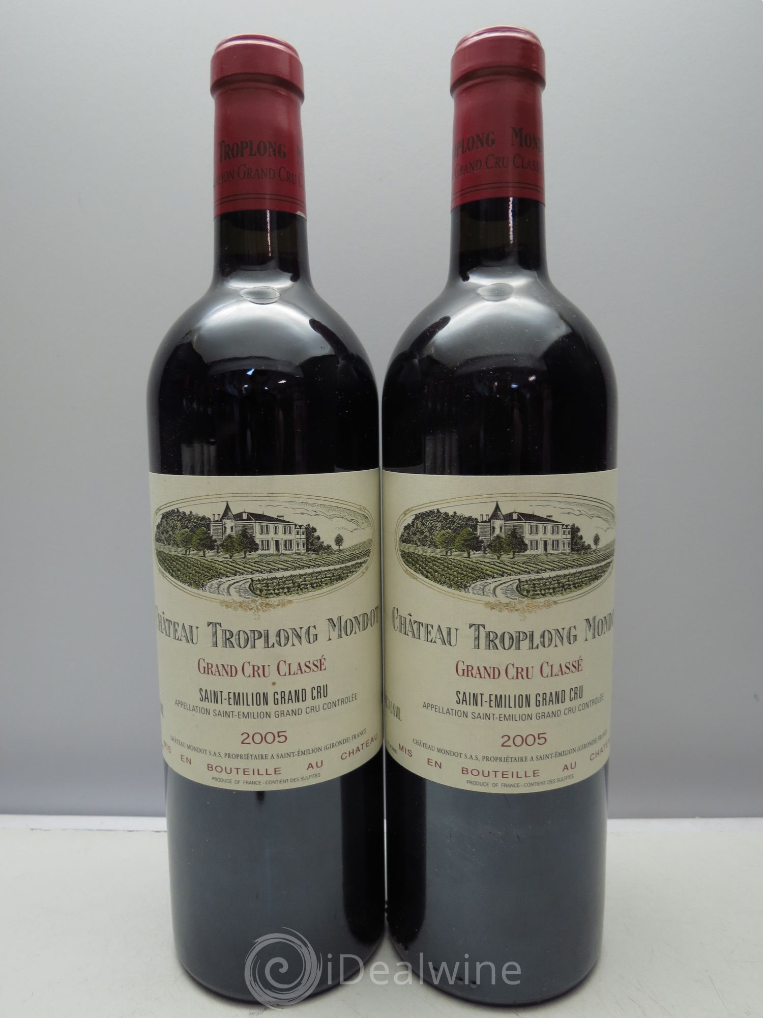 Château Troplong Mondot 1er Grand Cru Classé B 2005 - Lot de 6 bouteilles - 1