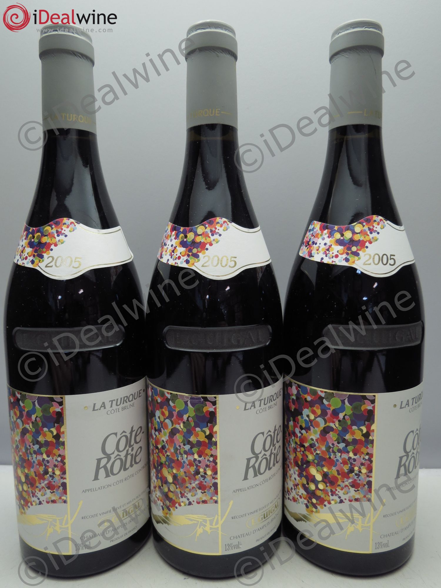 Côte-Rôtie La Turque Guigal 2005 - Lot de 3 bouteilles - 0