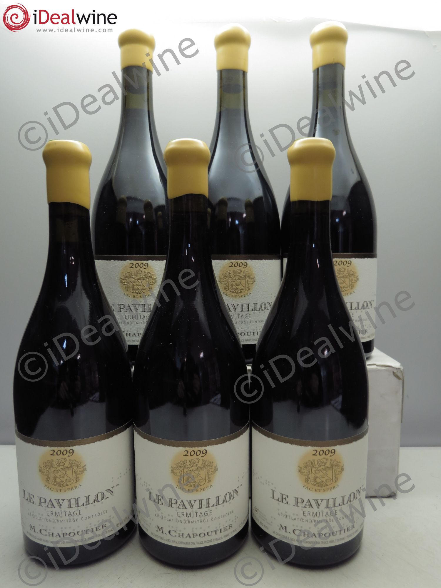 Hermitage Ermitage Le Pavillon Chapoutier 2009 - Lot de 6 bouteilles - 0