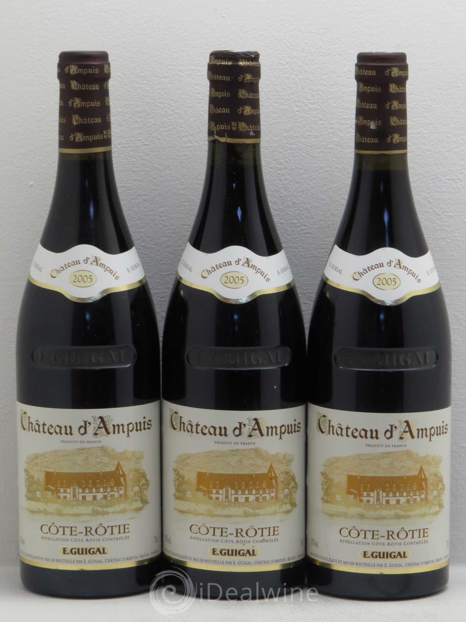Côte-Rôtie Château d'Ampuis Guigal 2005 - Lot de 3 bouteilles - 0