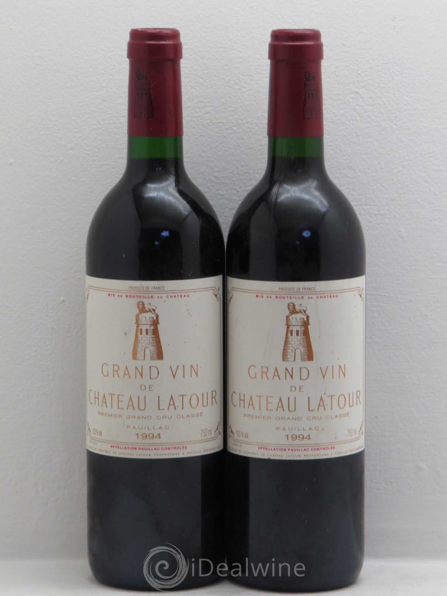 Château Latour 1er Grand Cru Classé 1994 - Lot de 2 bouteilles - 0