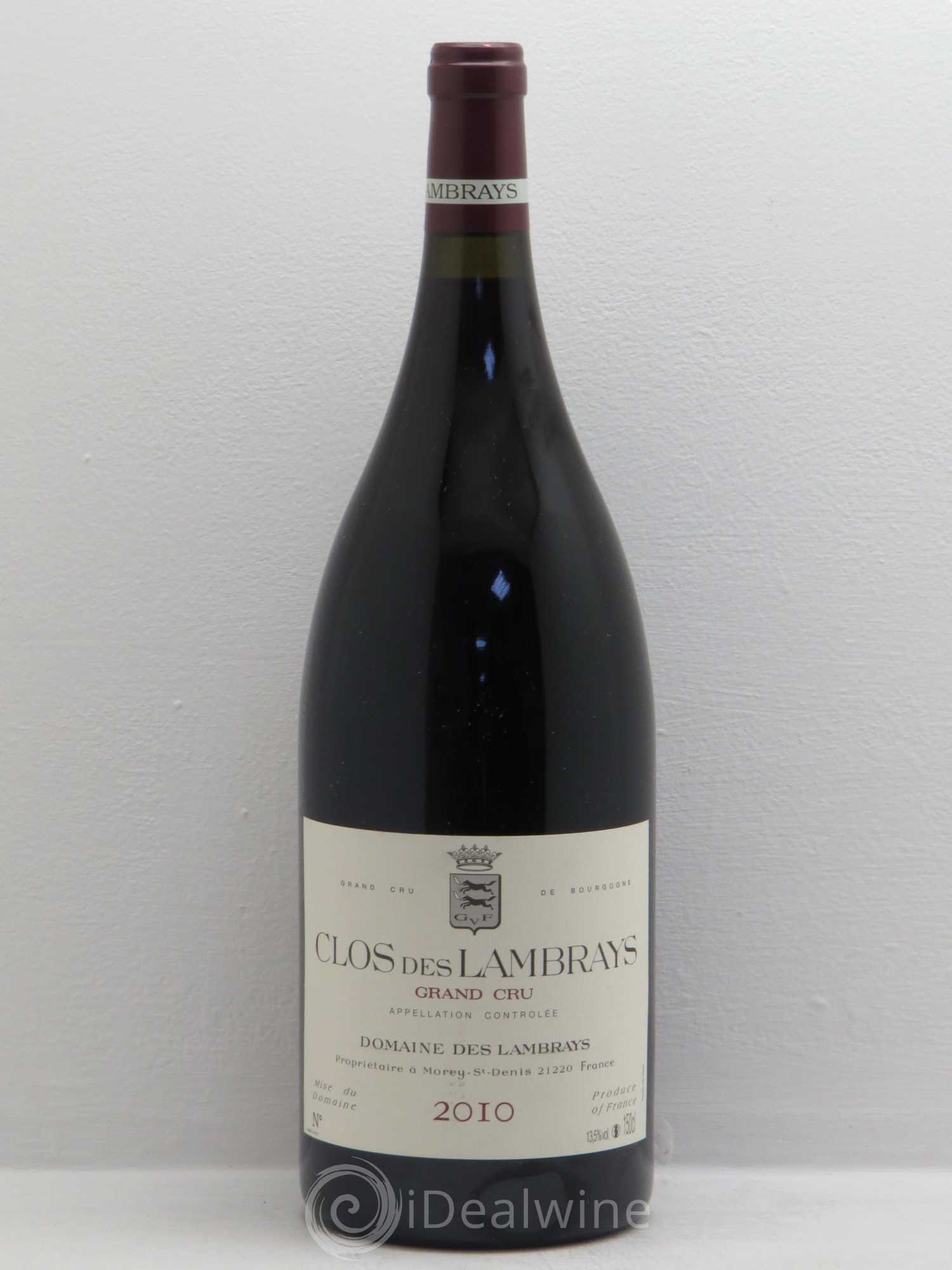 Clos des Lambrays Grand Cru Domaine des Lambrays 2010 - Lot de 1 magnum - 0
