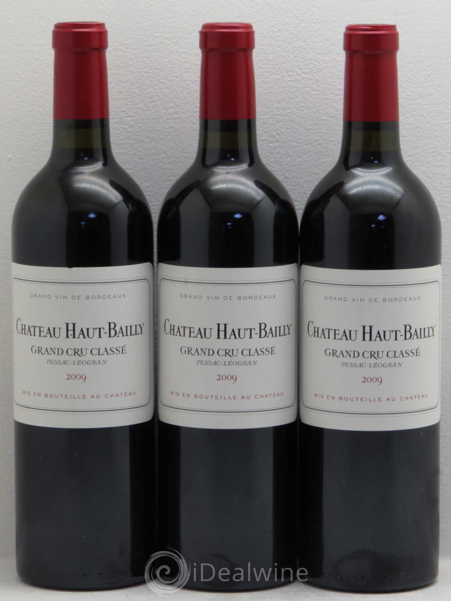 Château Haut-Bailly Cru Classé de Graves 2009 - Lot de 3 bouteilles - 0