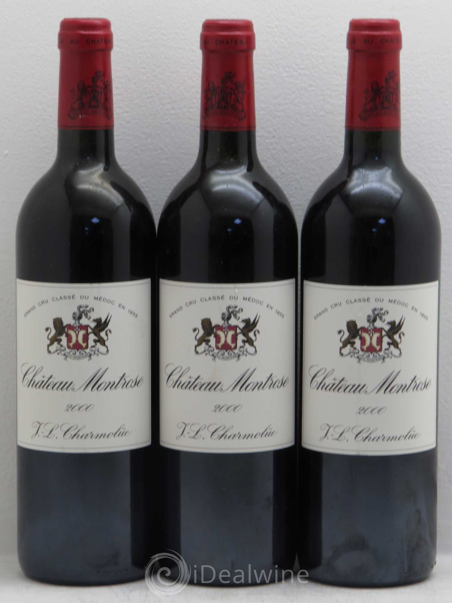 Château Montrose 2ème Grand Cru Classé 2000 - Lot de 3 bouteilles - 0