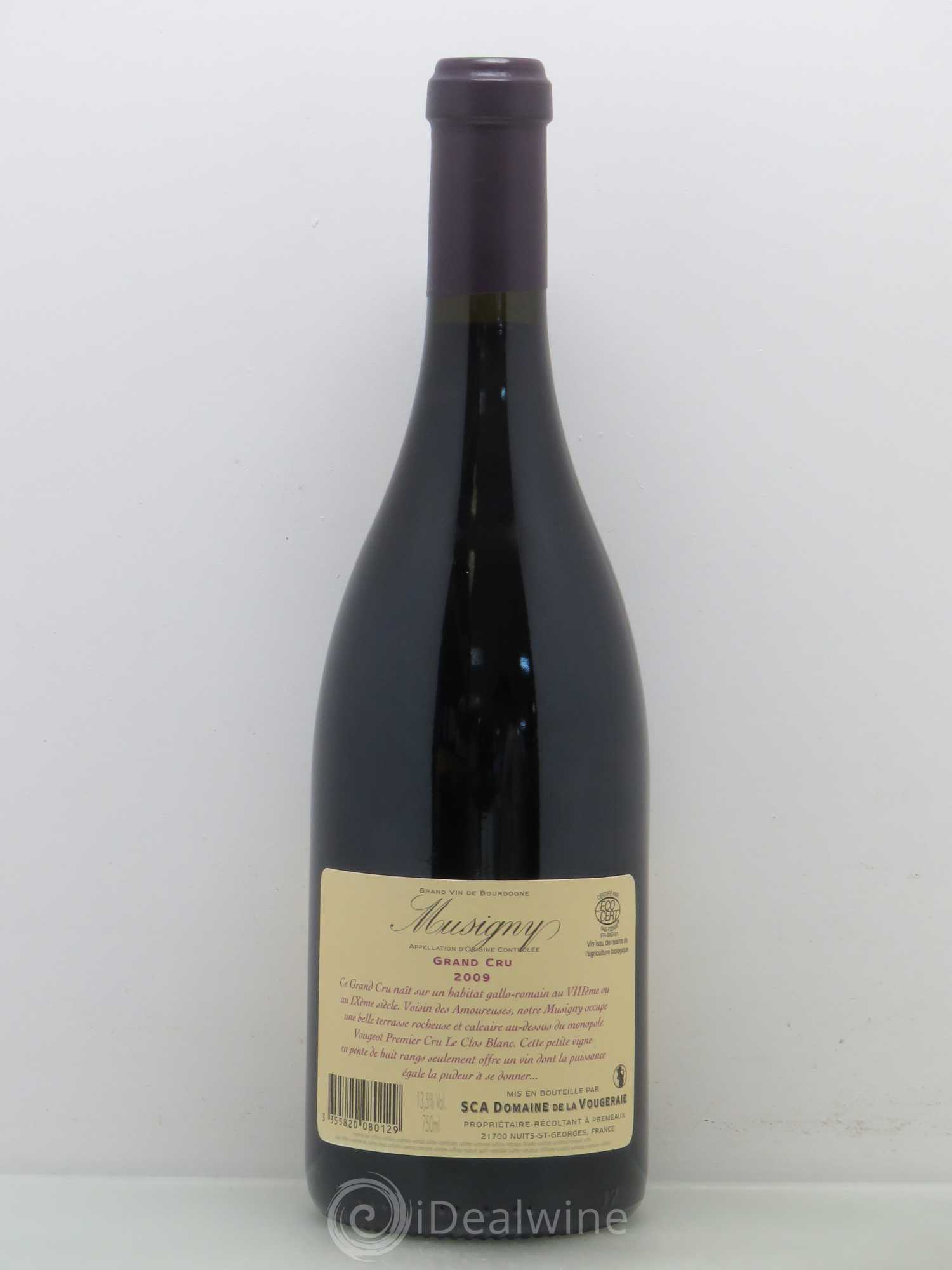 Musigny Grand Cru La Vougeraie 2009 - Lot de 1 bouteille - 1