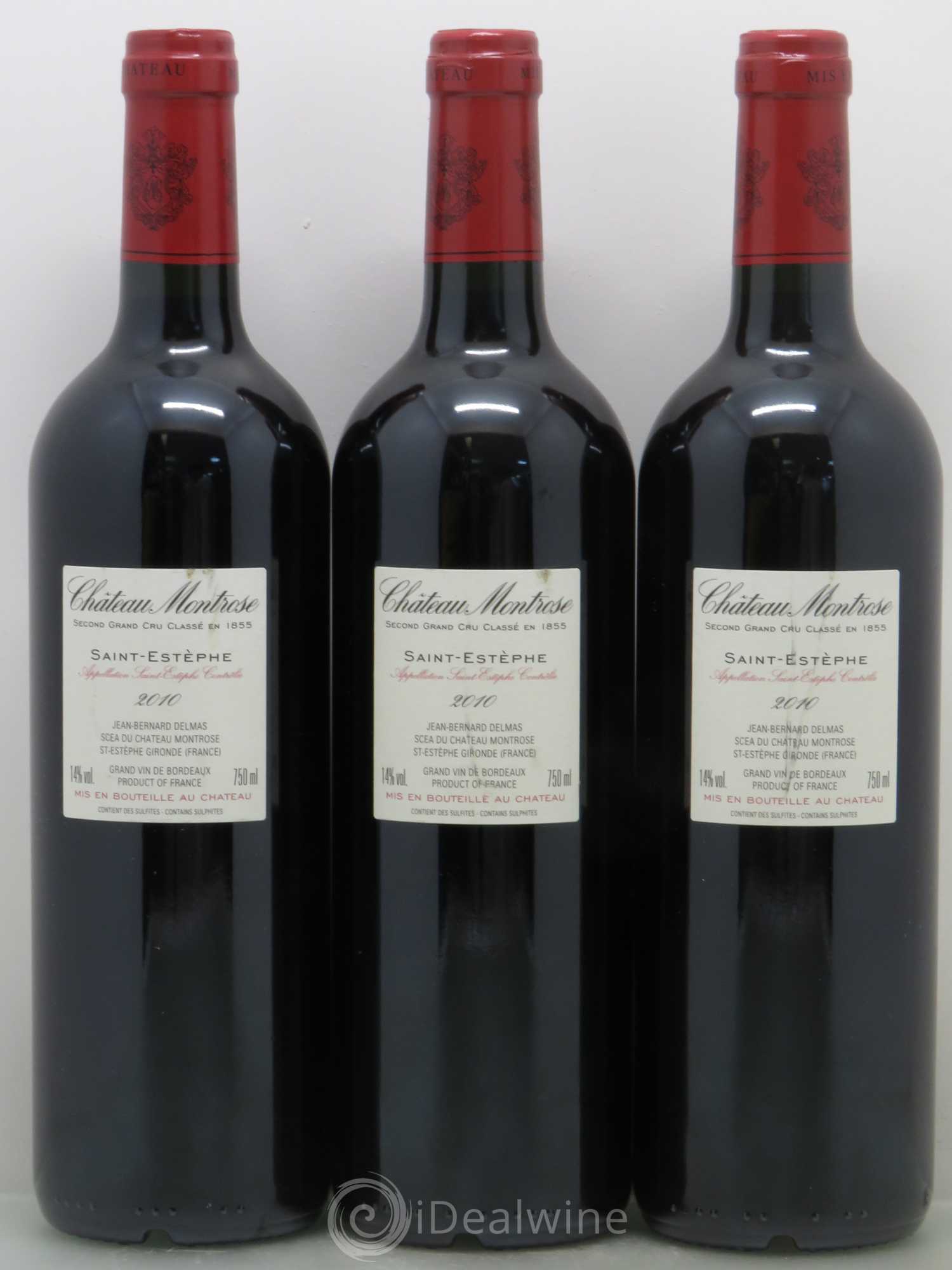 Château Montrose 2ème Grand Cru Classé 2010 - Lot de 3 bouteilles - 1