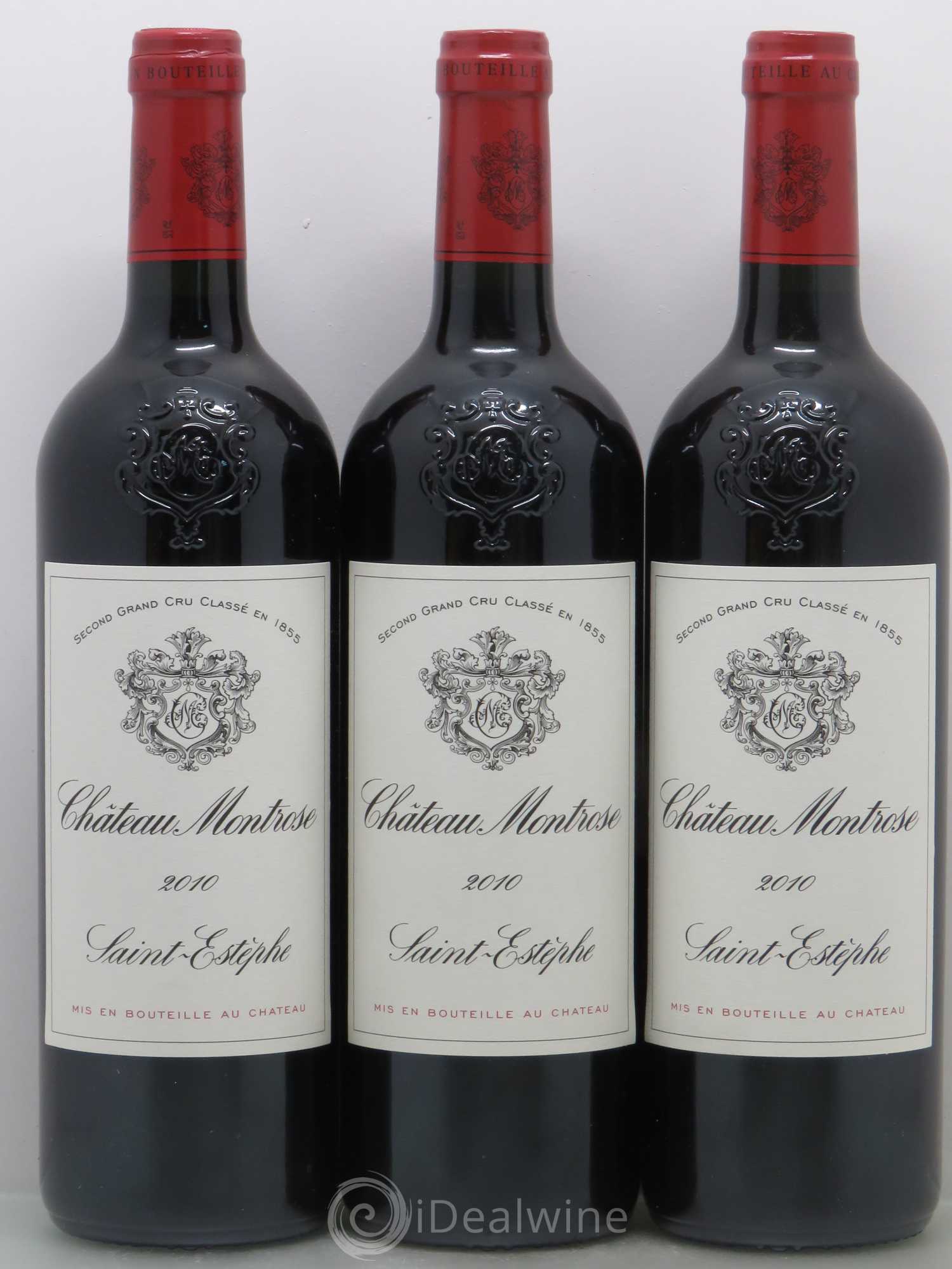 Château Montrose 2ème Grand Cru Classé 2010 - Lot de 3 bouteilles - 0