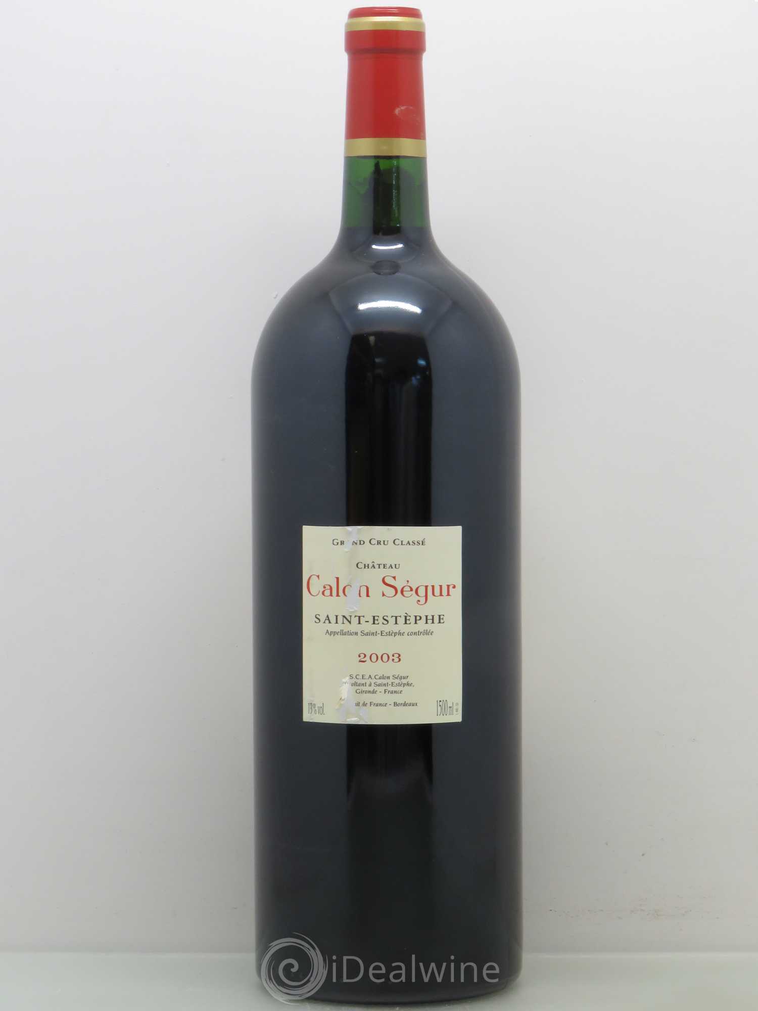 Château Calon Ségur 3ème Grand Cru Classé 2003 - Lot de 1 magnum - 1