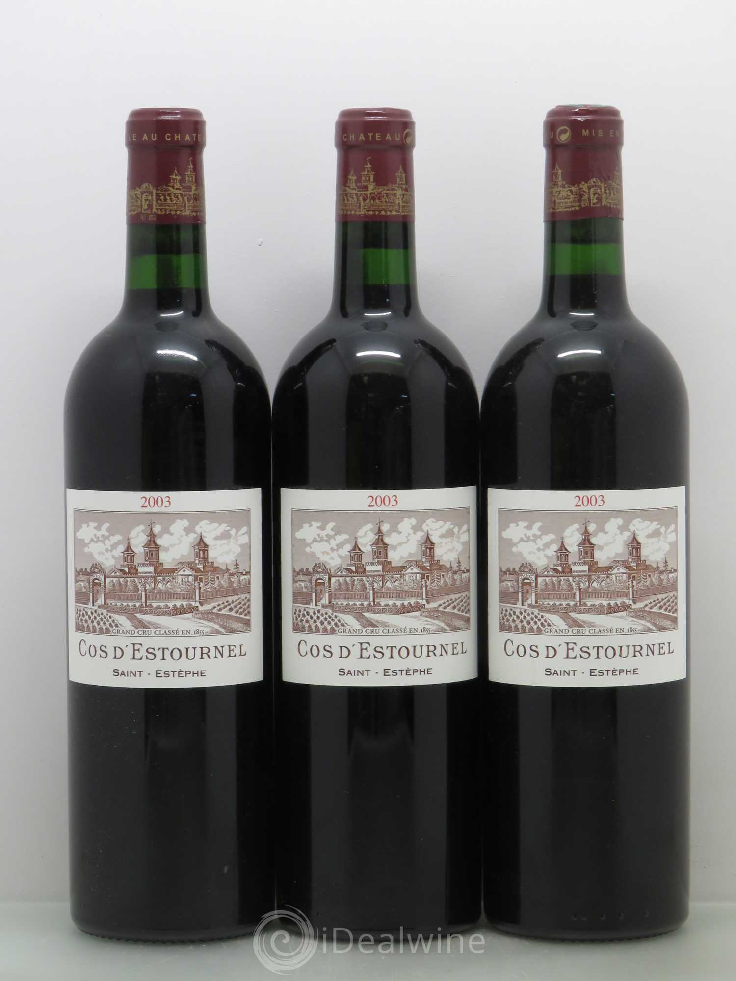 Cos d'Estournel 2ème Grand Cru Classé 2003 - Lot de 3 bouteilles - 0