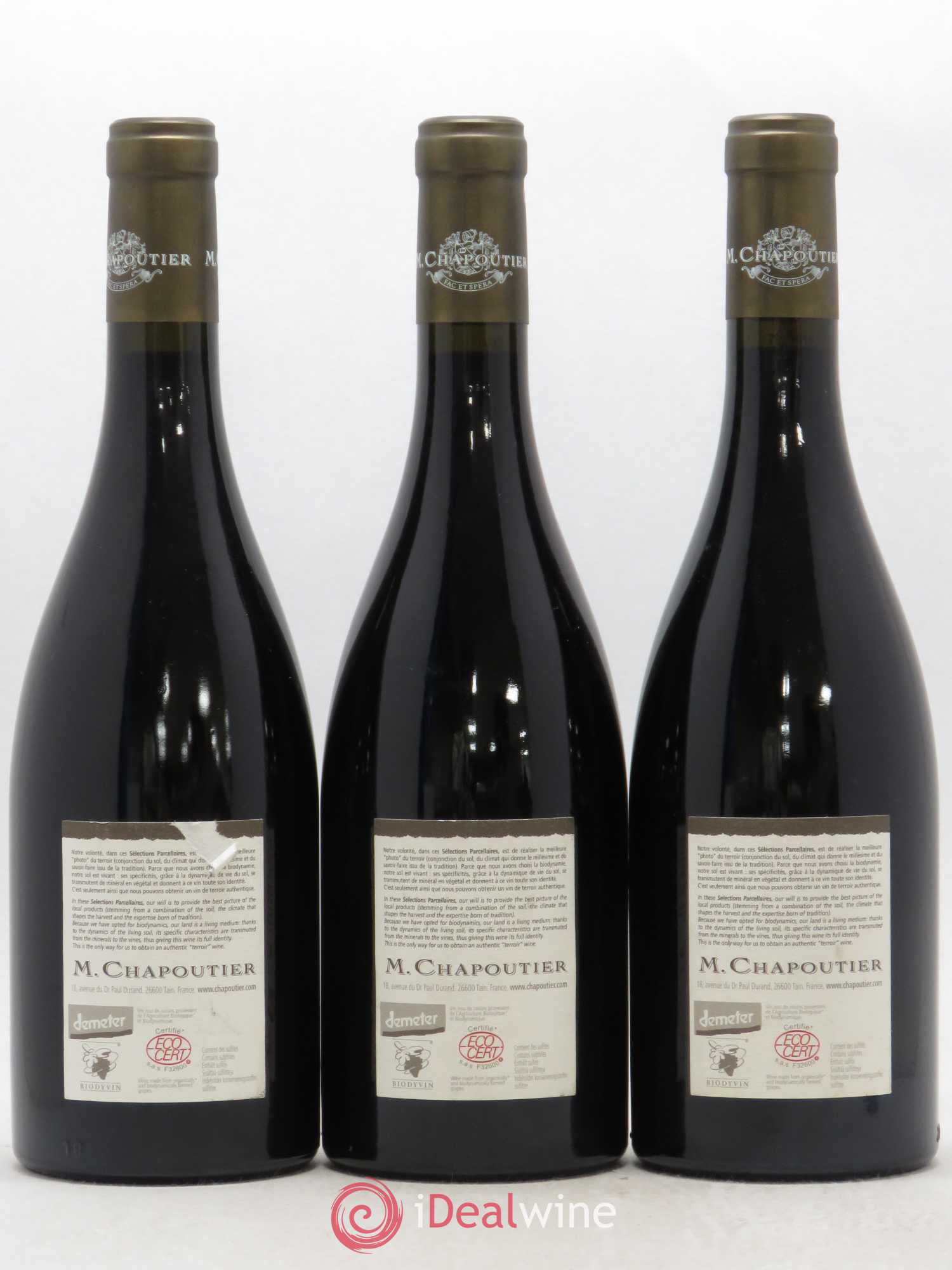 Hermitage Ermitage l'Ermite Chapoutier 2005 - Lot de 3 bouteilles - 1
