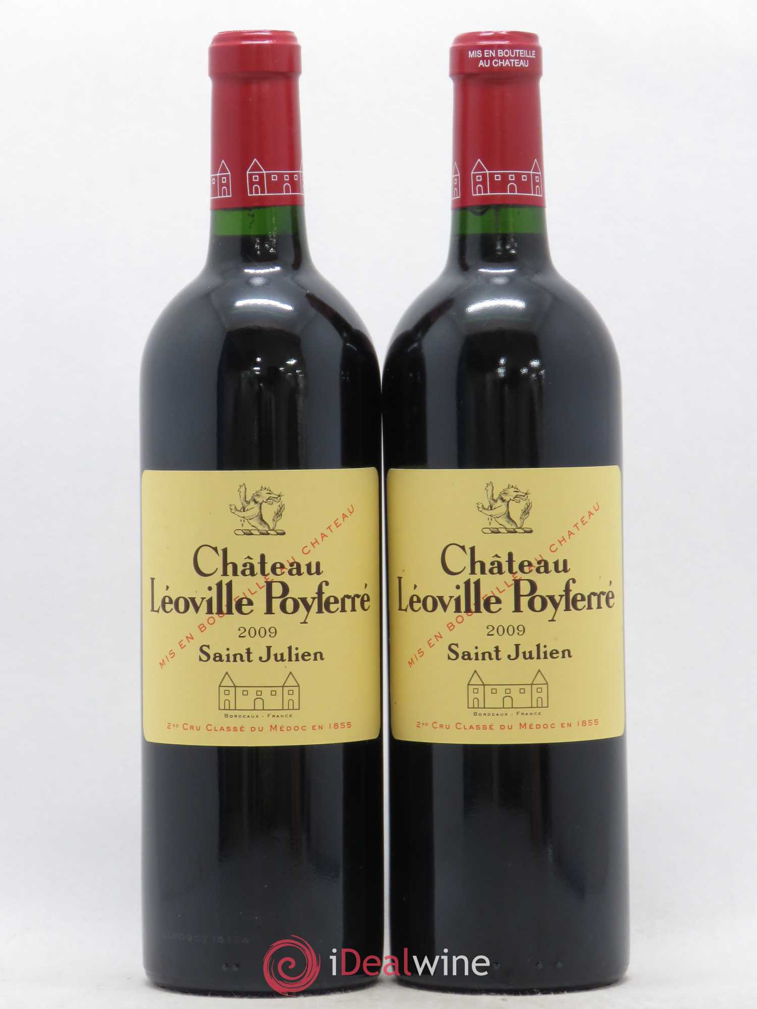 Château Léoville Poyferré 2ème Grand Cru Classé 2009 - Lot de 2 bouteilles - 0