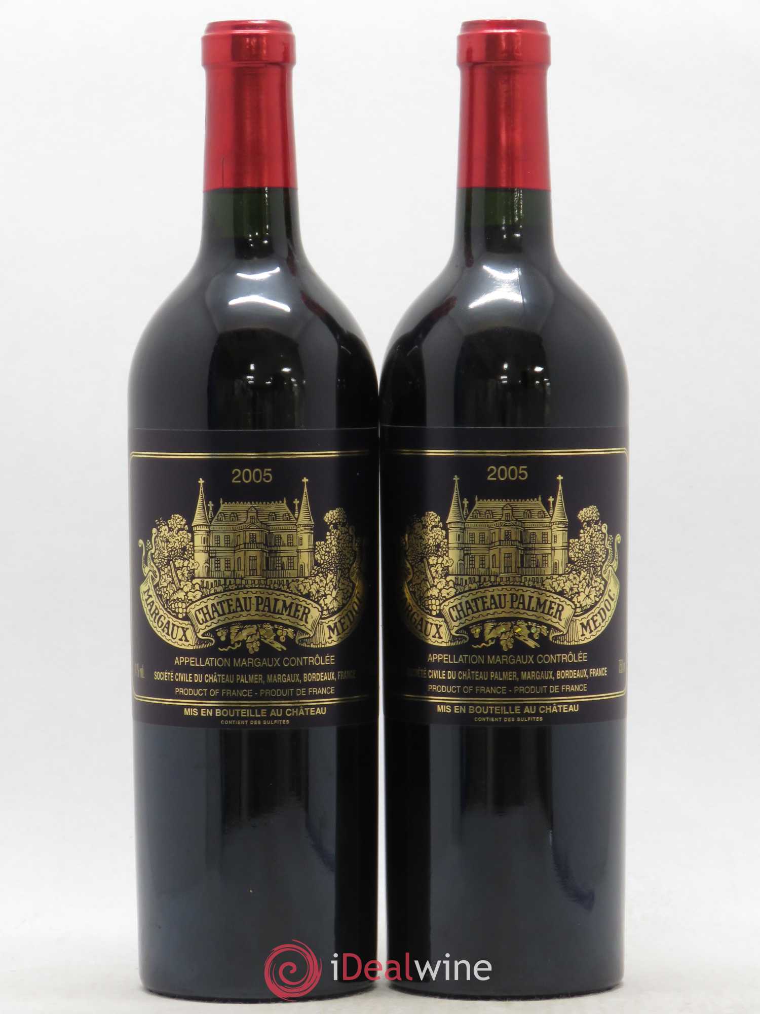 Château Palmer 3ème Grand Cru Classé 2005 - Lot de 2 bouteilles - 0